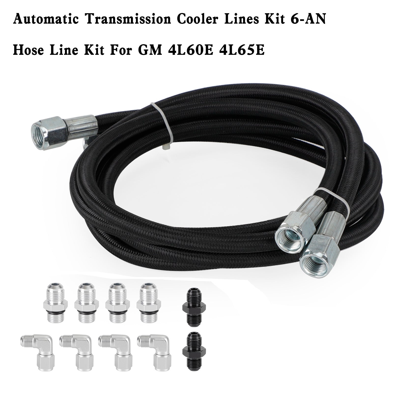 GM 4L60E 4L65E Automatic Transmission Cooler Lines Kit 6-AN Hose Line Kit