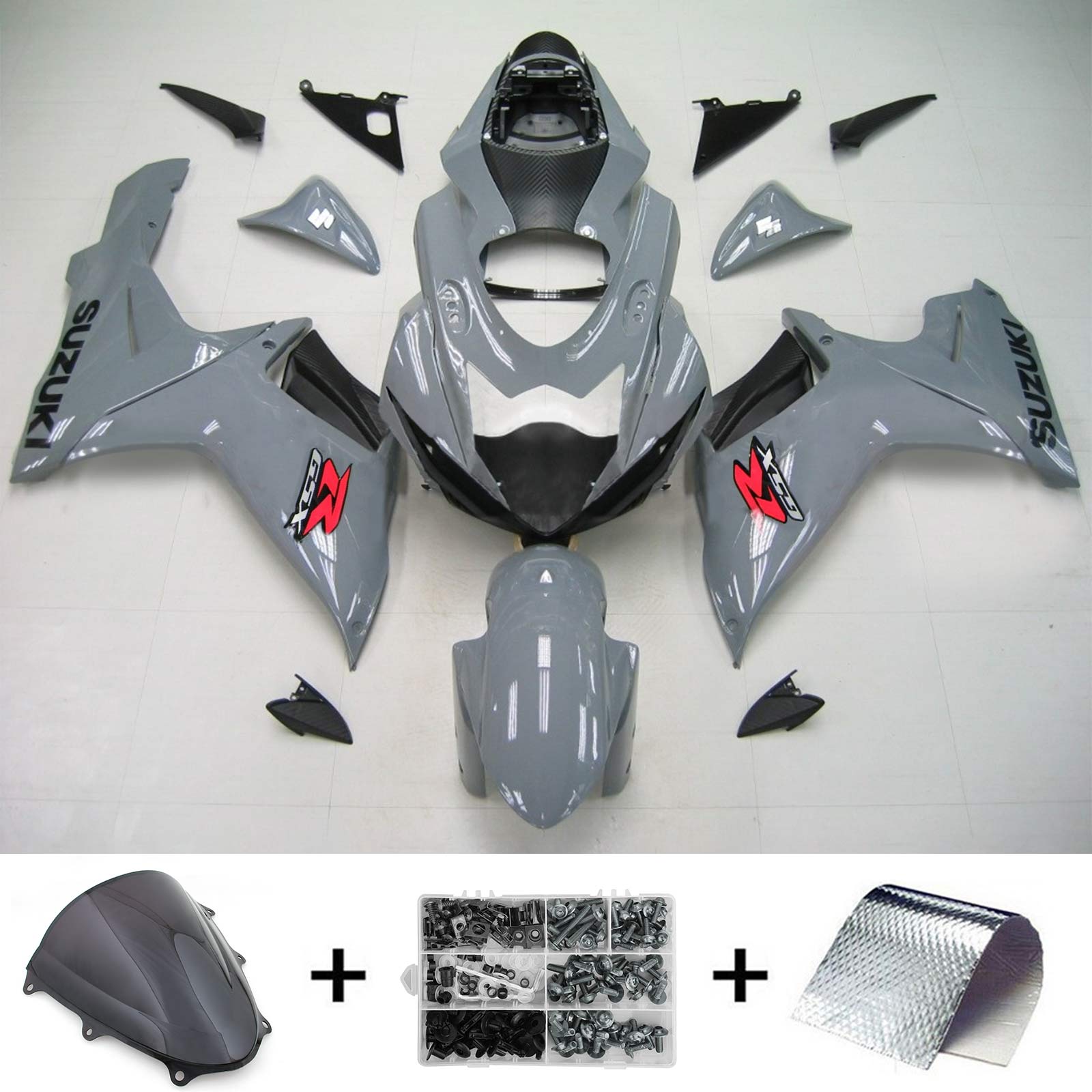 2011-2024 Suzuki GSXR 600/750 K11 Amotopart Injeksjon Fairing Kit karosseri plast ABS #101