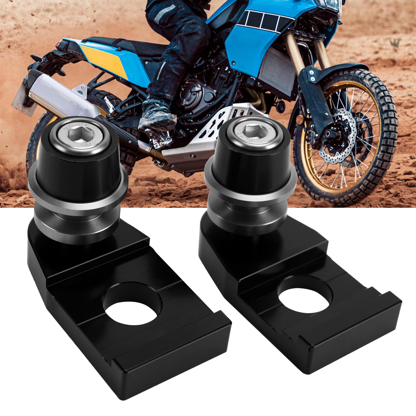 Bloc de réglage de chaîne CNC avec bobine de support, pour YAMAHA TENERE 700/XTZ700 2019 – 2021