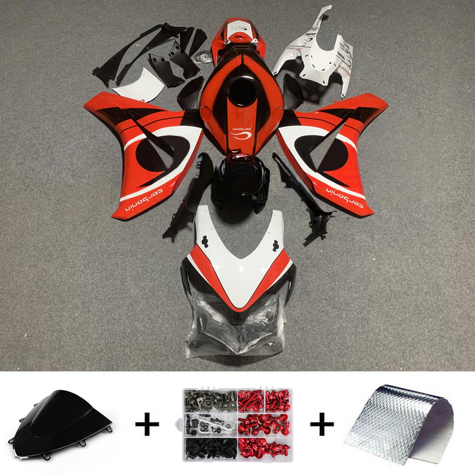 2008-2011 Honda CBR1000RR Injectiekuipset Carrosserie Kunststof ABS #202