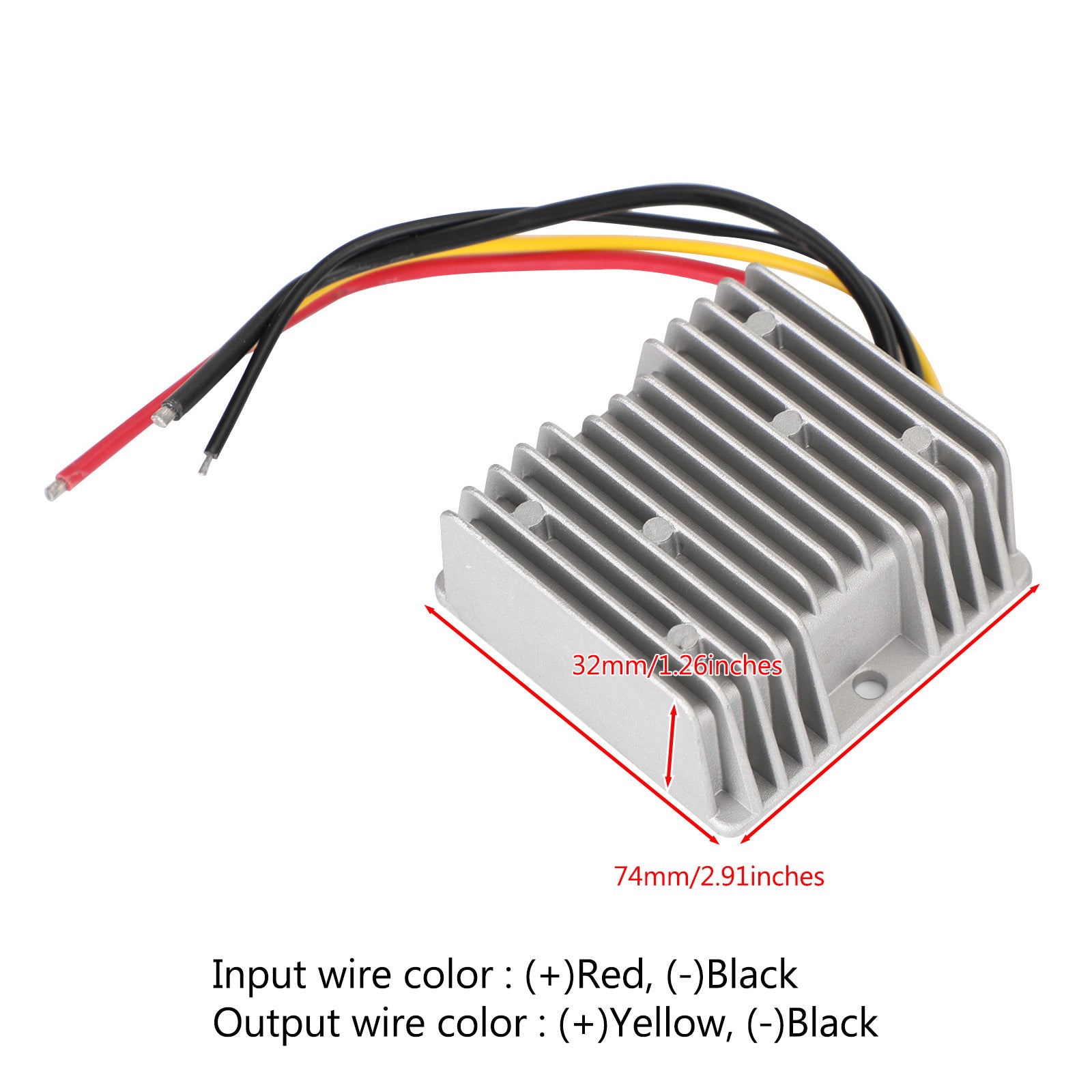 DC-DC 12V-48V 3A 145W Step Up Car Power Supply Converter Regulator Waterproof