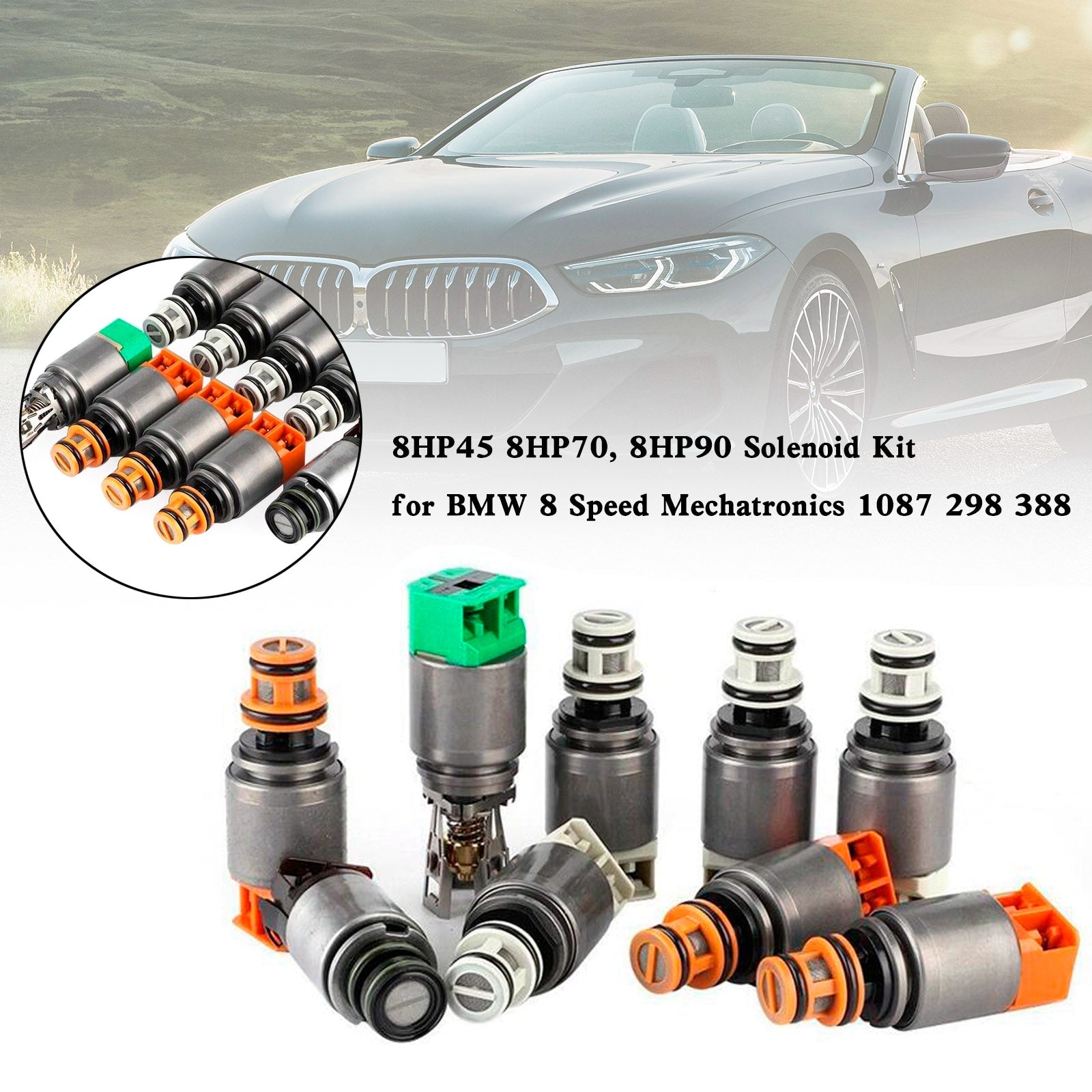 BMW 8 Speed Mechatronics 1087 298 388 8HP45 8HP70 8HP90 Solenoid Kit