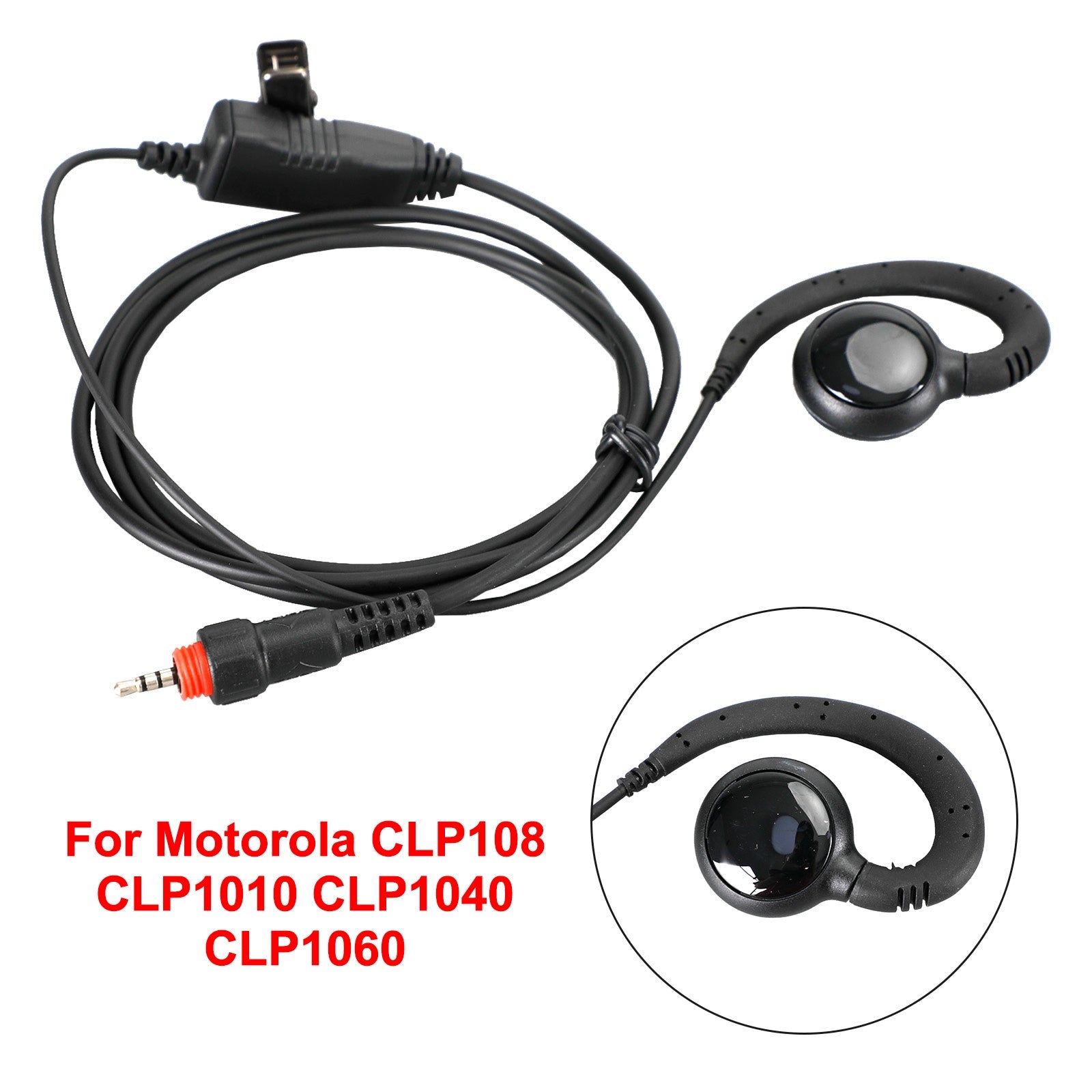 Headset Ovale PTT in één Walkie-Talkie Voor CLP108 CLP1010 CLP1040 CLP1060