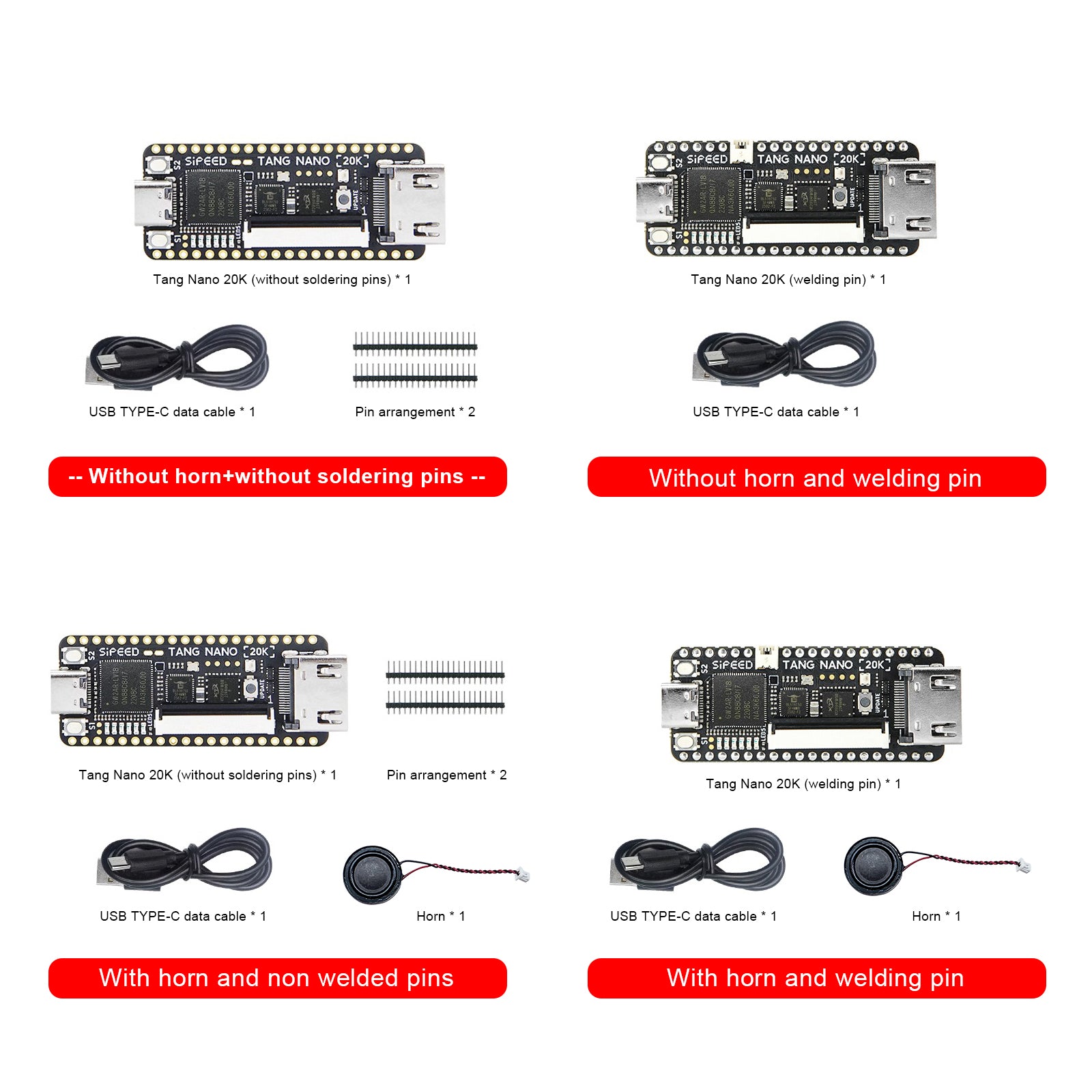 Sipeed Tang Nano 20K Development Board Open Source FPGA Retro Game met luidspreker