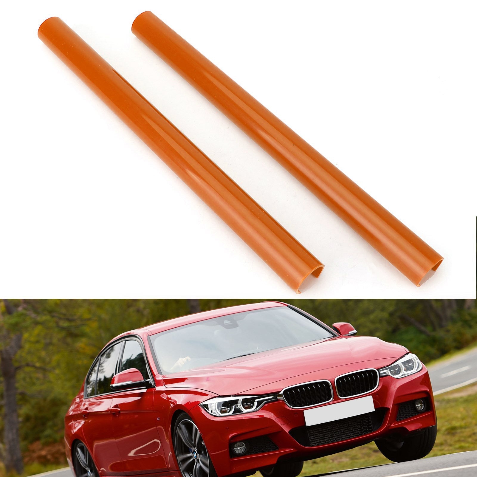 #A Kleur Ondersteuning Grill Bar V Brace Wrap Voor BMW F30 F31 F32 F33 F34 F35 Oranje