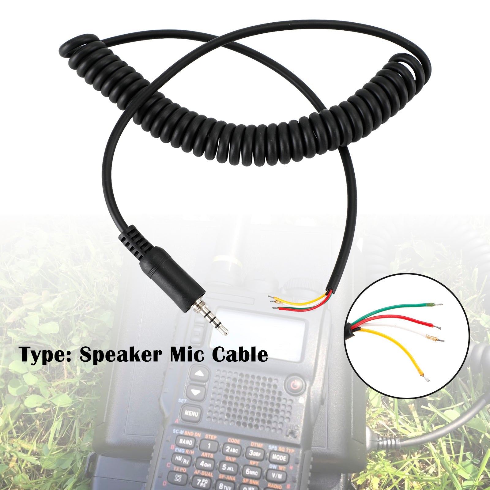 4 Draad Luidspreker Mic Kabel Lijn Voor Yaesu VX120 HX290 HX400IS EVX-S24 FT270R Radio