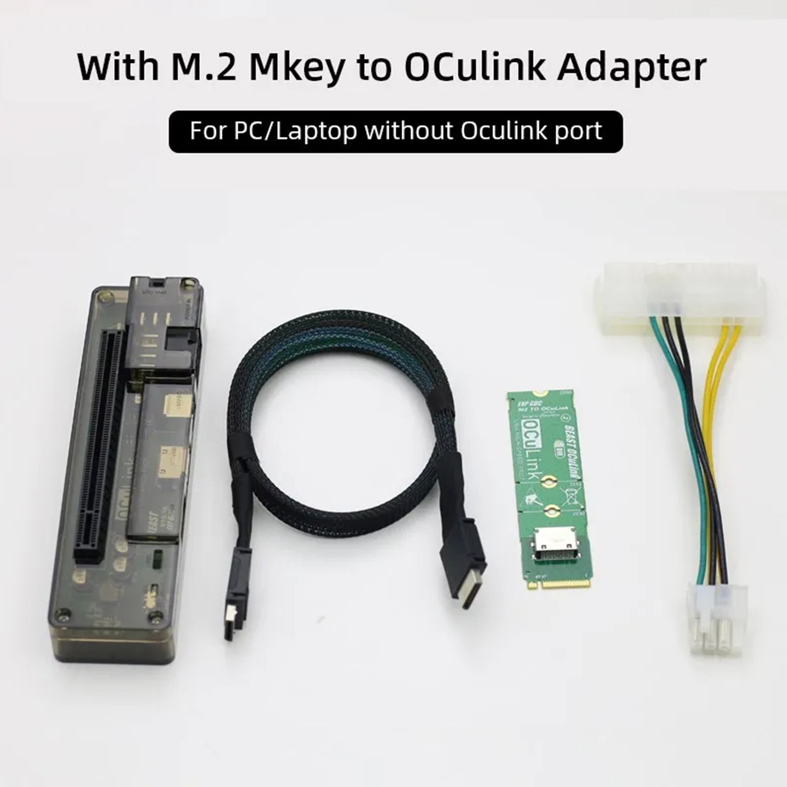 PCI-E X4 M.2 naar OCULINK-adapterkaart Externe videokaart Laptopdockingstation