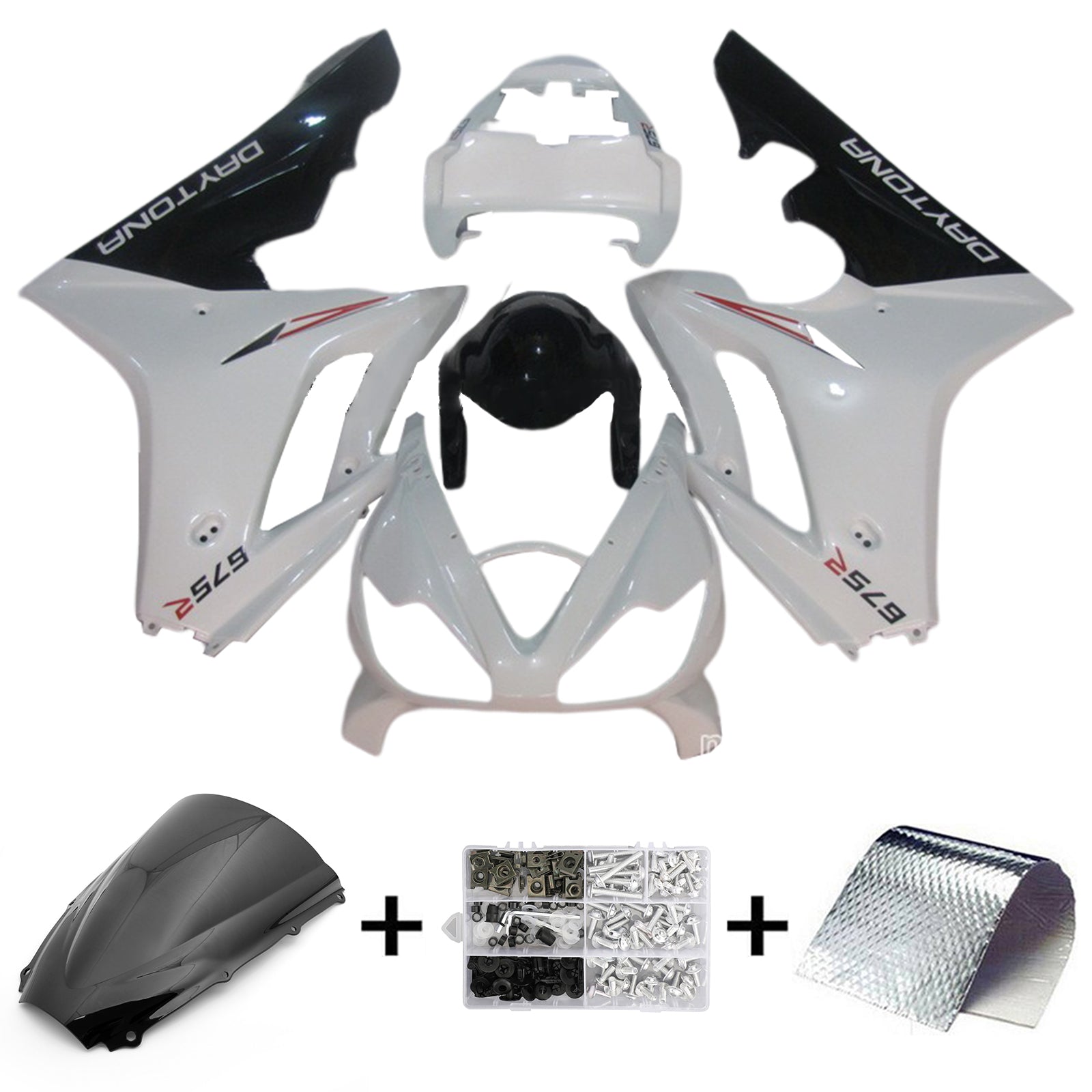 2006-2008 Triumph Daytona 675 Kit de carenado Carrocería Plástico ABS