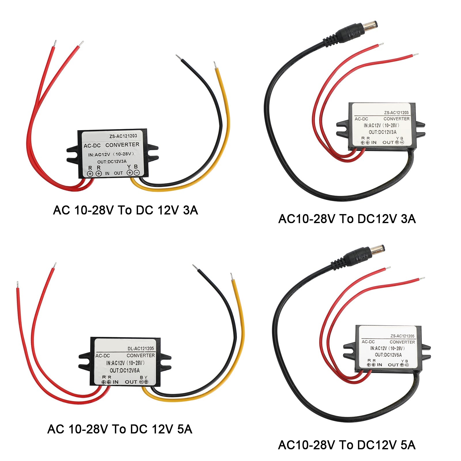 AC-DC strømforsyning AC10-28V til DC12V 3A/5A strømmodul Strømomformer