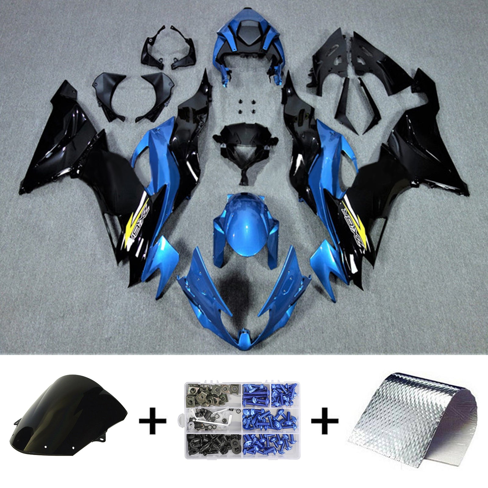 2019-2022 Kawasaki ZX6R Amotopart Injection Fairing Kit Bodywork Plastic ABS #107