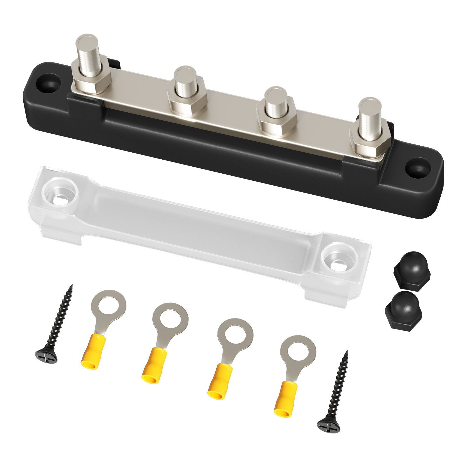 2/4/6/12 Way Dual-row Car Bus Bar Block Distribution Terminal For Auto Marine