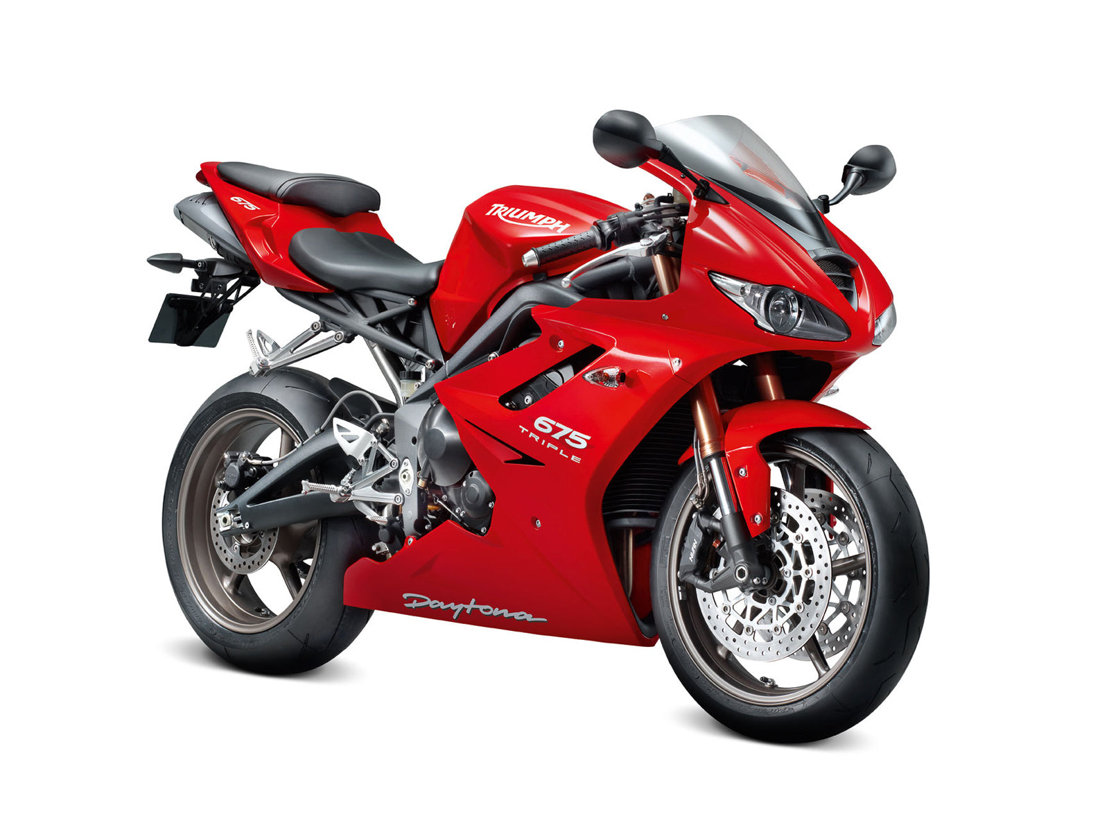 2006-2008 Triumph Daytona 675 Red Bodywork Fairing ABS Injection Molding 3# Generic