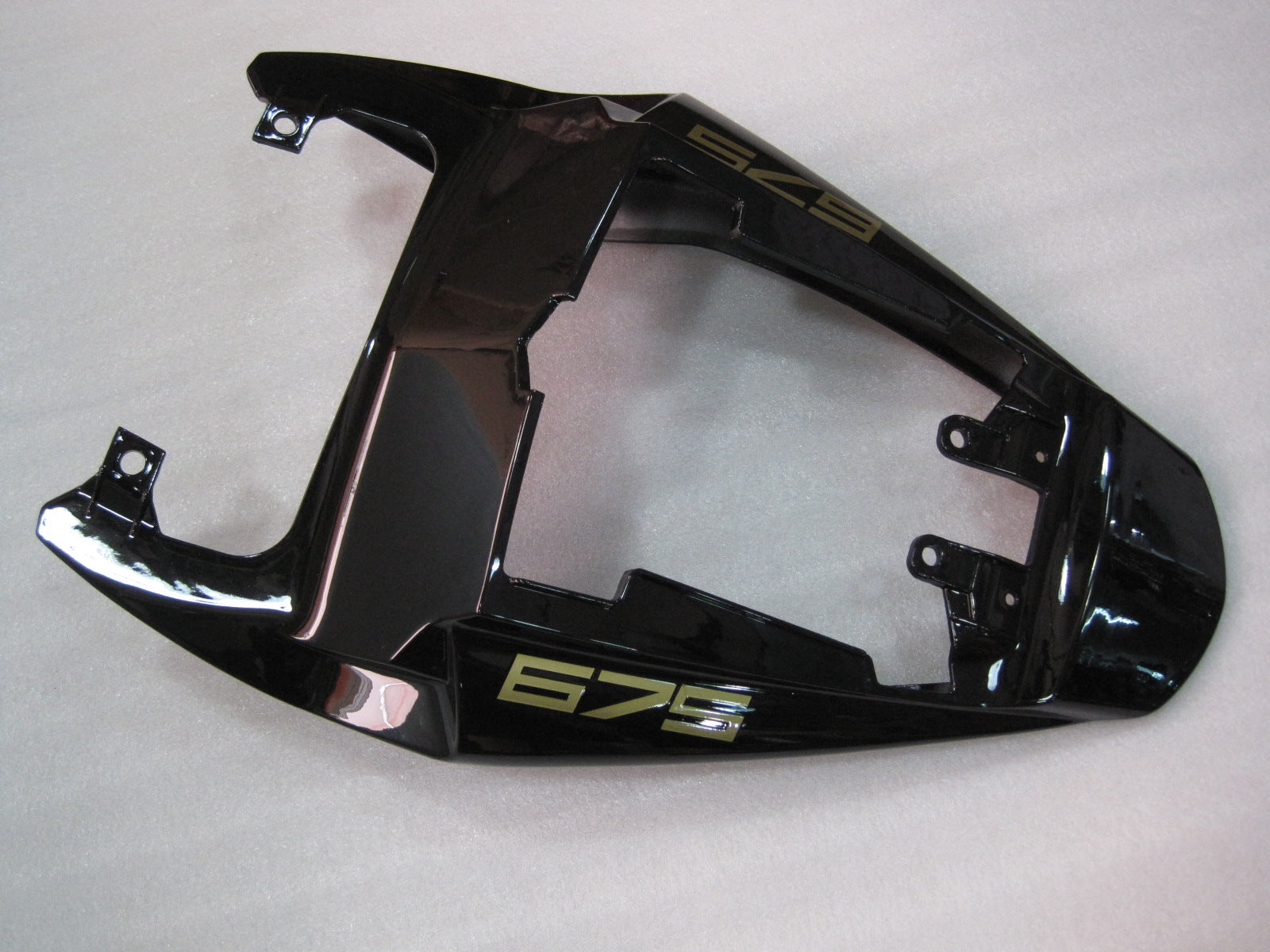 2006-2008 Triumph Daytona 675 Black Bodywork Fairing ABS Sprøytestøping 5# Generisk