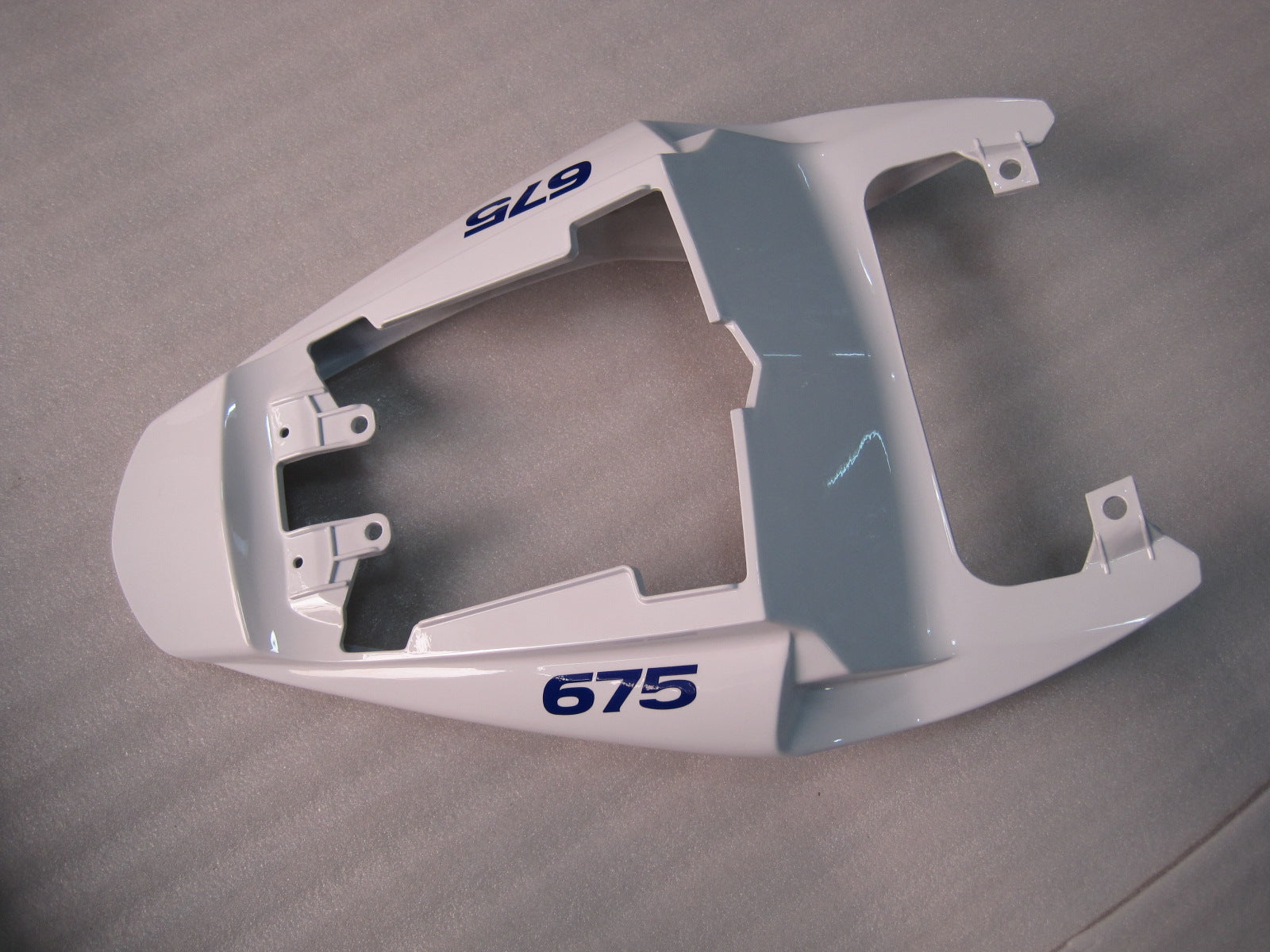 2009-2012 Triumph Daytona 675 Hvit Blå Karosseri Fairing ABS Sprøytestøping Generisk