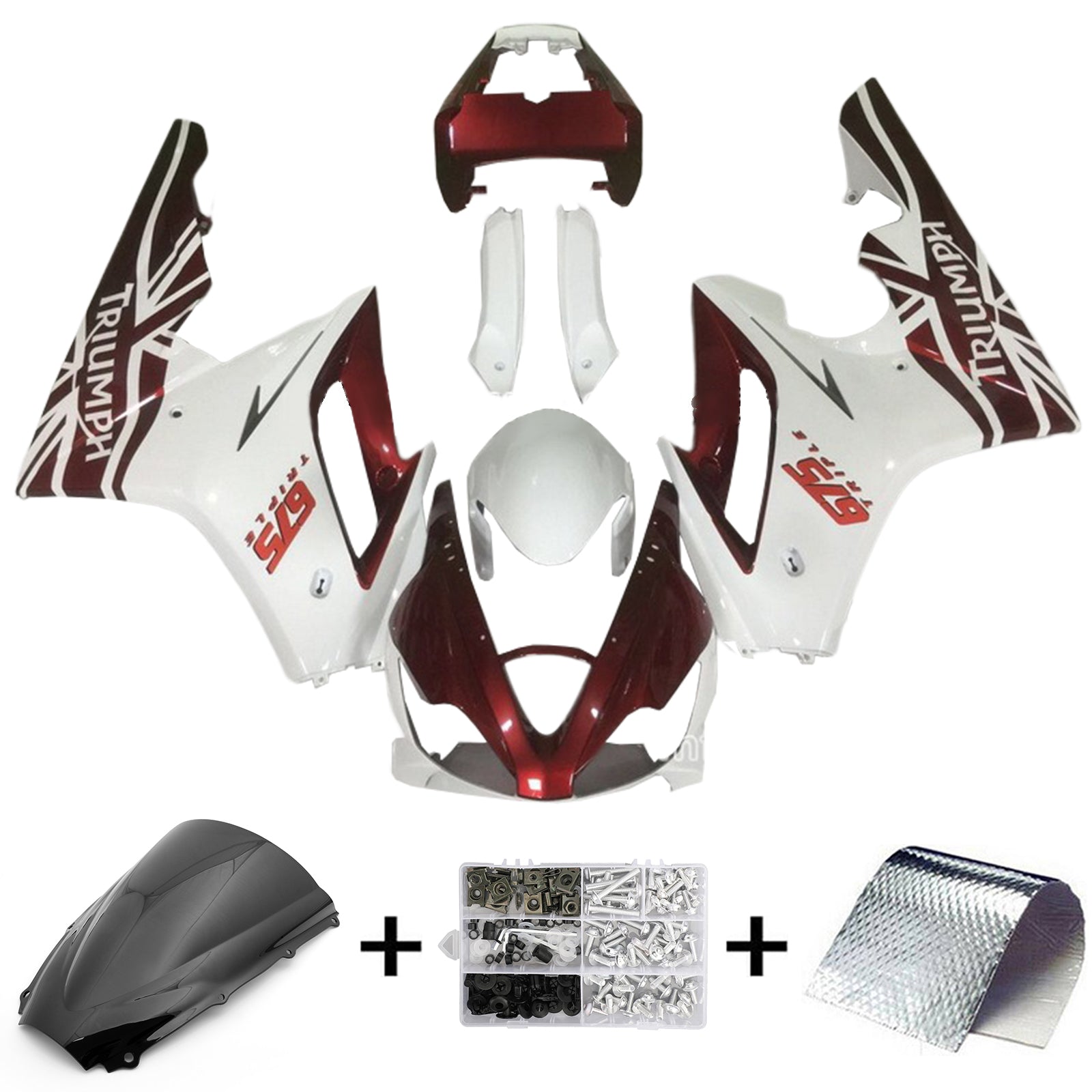 2006-2008 Triumph Daytona 675 Kit de carenado Carrocería Plástico ABS