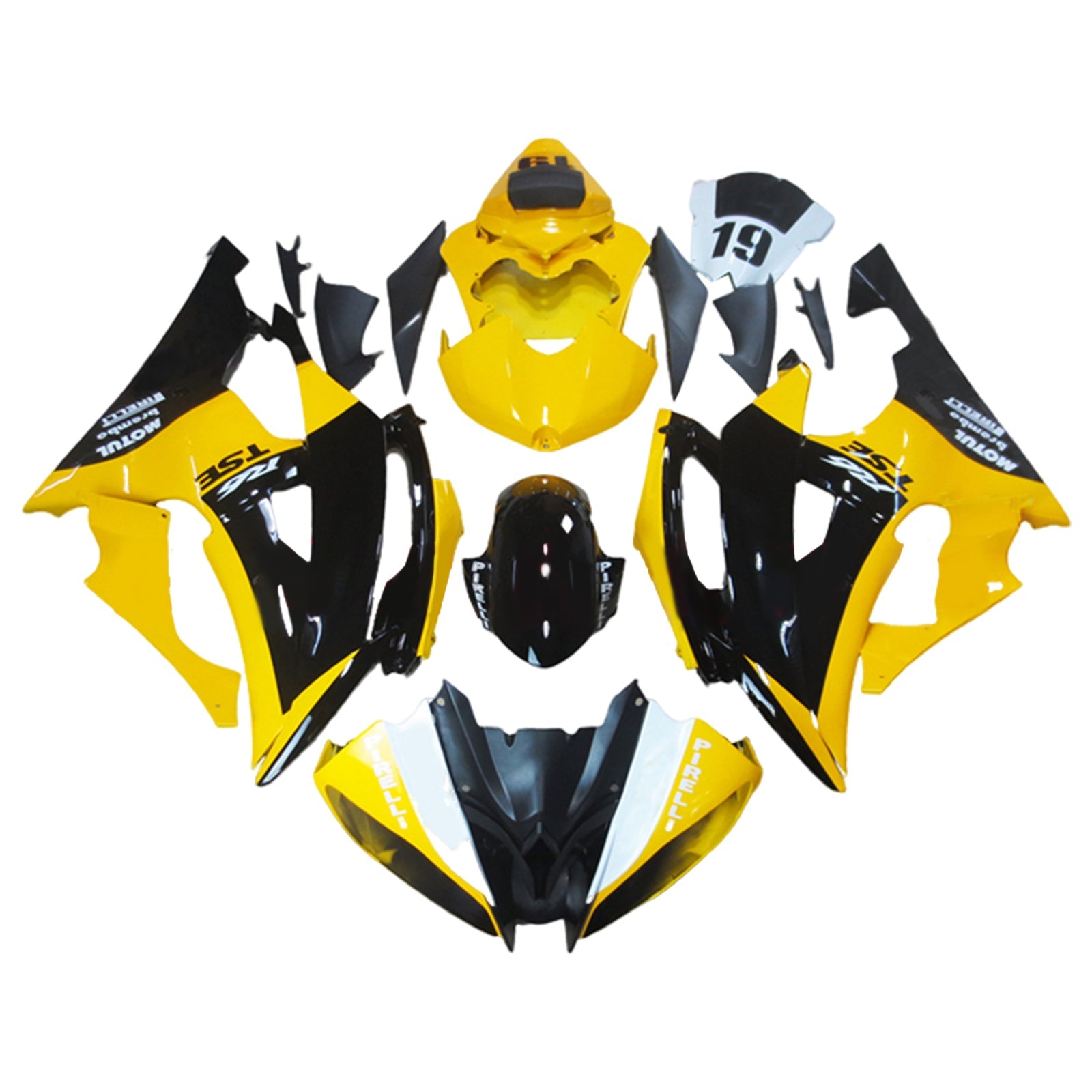 2008-2016 Yamaha YZF 600 R6 Kit de carenado Carrocería Plástico ABS