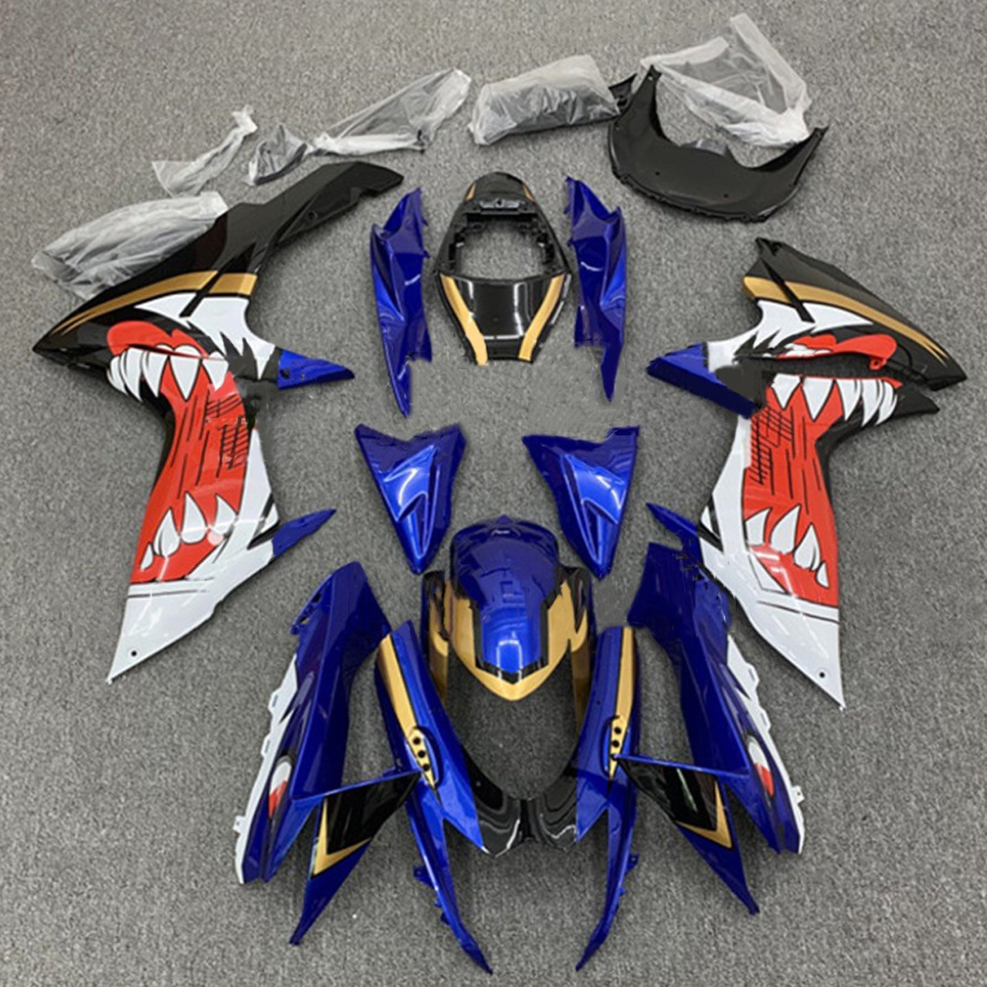 2011-2024 Suzuki GSXR 600/750 K11 Amotopart Injection Fairing Kit Bodywork Plastic ABS #101