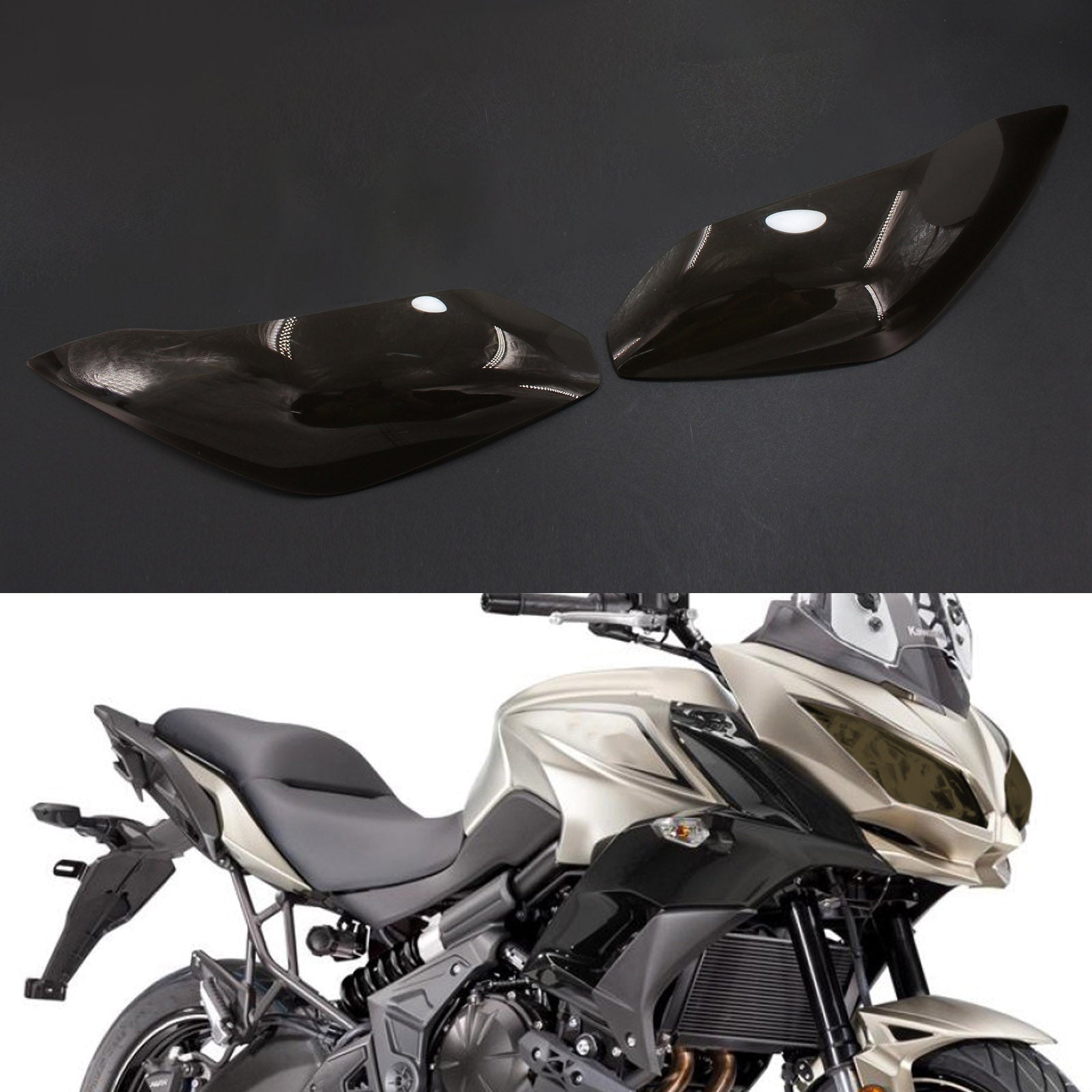 Koplamp Lens Guard Protector Fit Voor Kawasaki Ninja 300 Versys 650 15-17 Rook Generiek