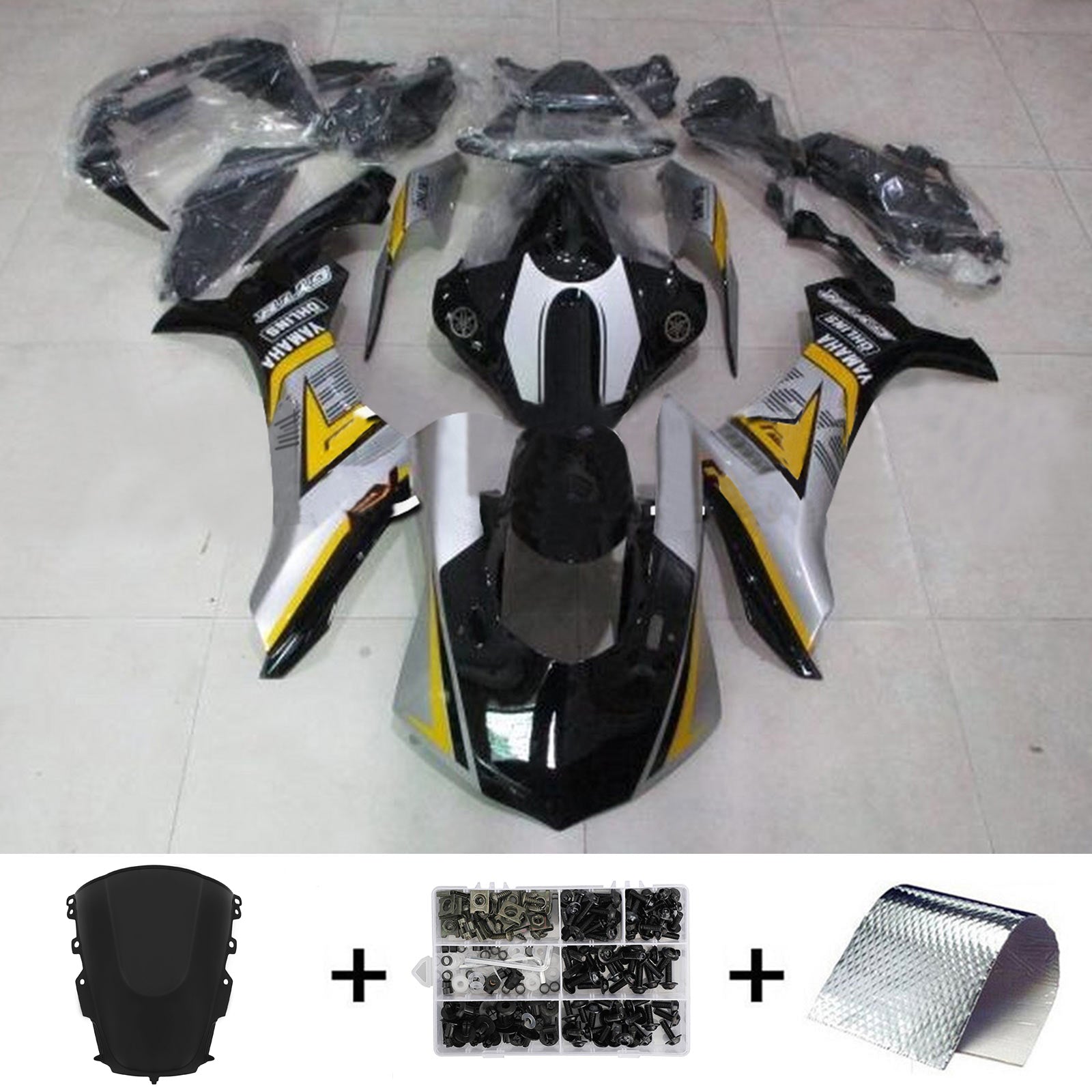 2020-2024 Yamaha YZF R1 Amotopart Kit de carénage d'injection carrosserie plastique ABS #101