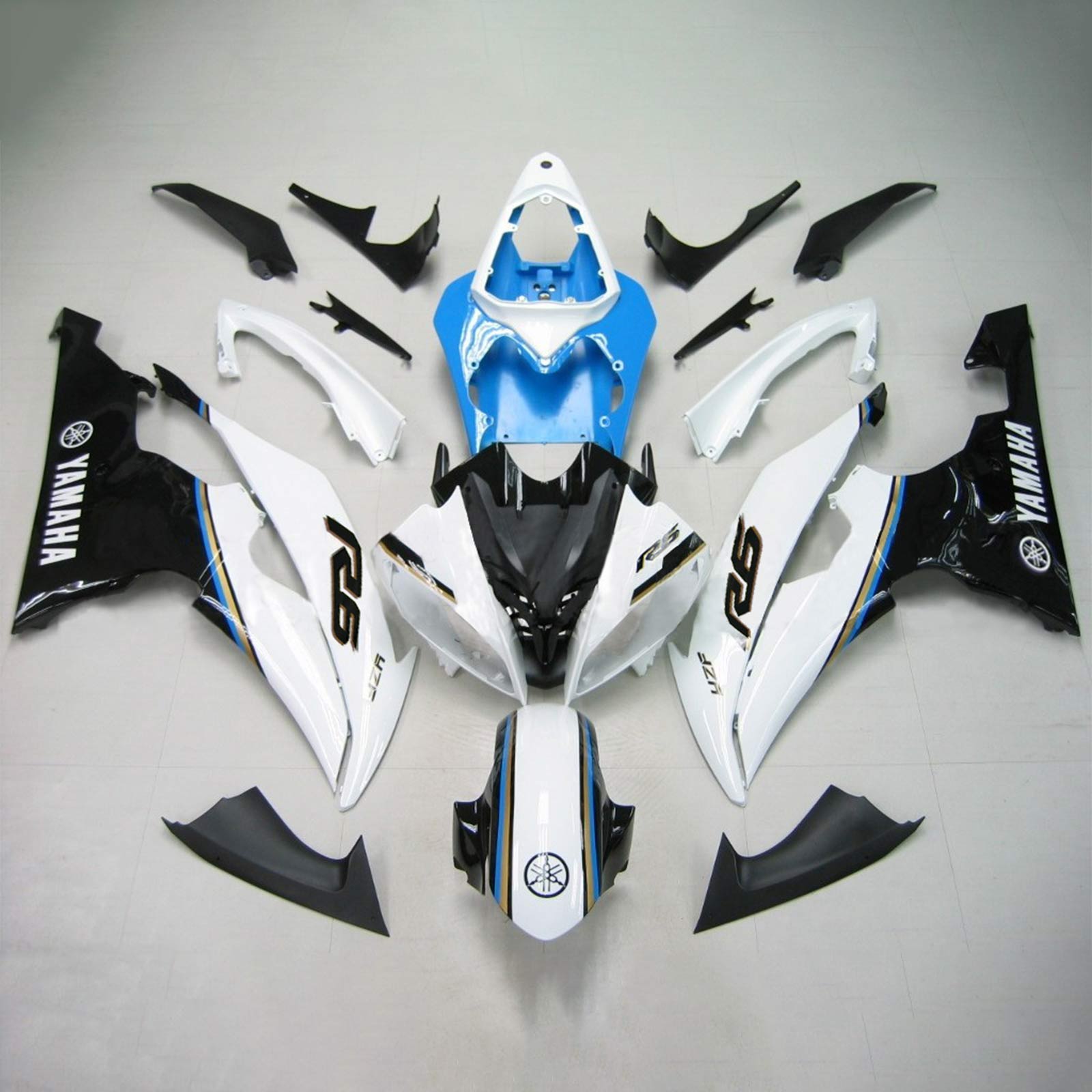 2008-2016 Yamaha YZF 600 R6 Injection Fairing Kit Bodywork Plastic ABS #151