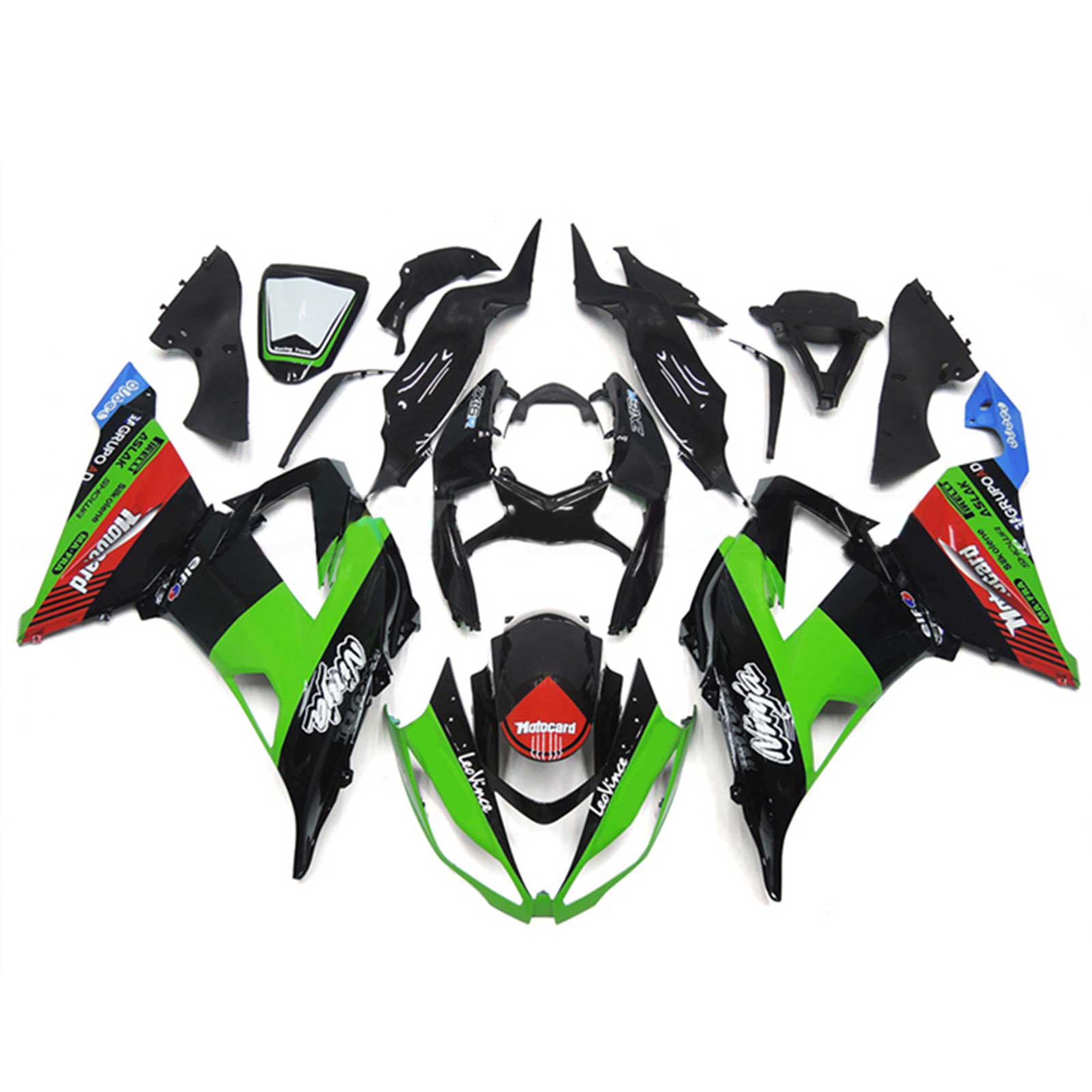 2013-2018 Kawasaki ZX6R 636 Fairing Kit Bodywork Plastic ABS