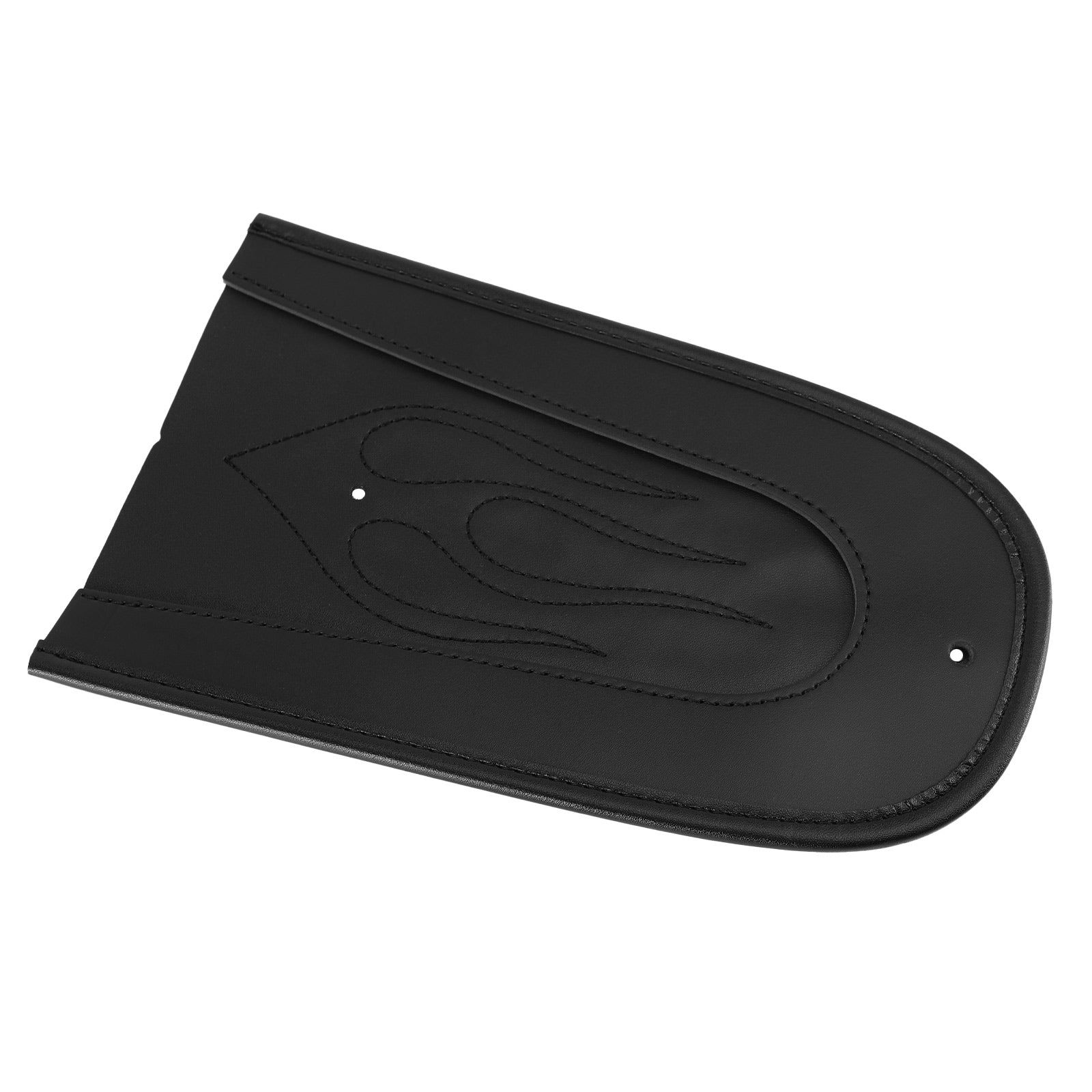 Areyourshop Black PU Leather Flame Stitch Solo Seat Rear Fender Bib For Sportster 1200 883