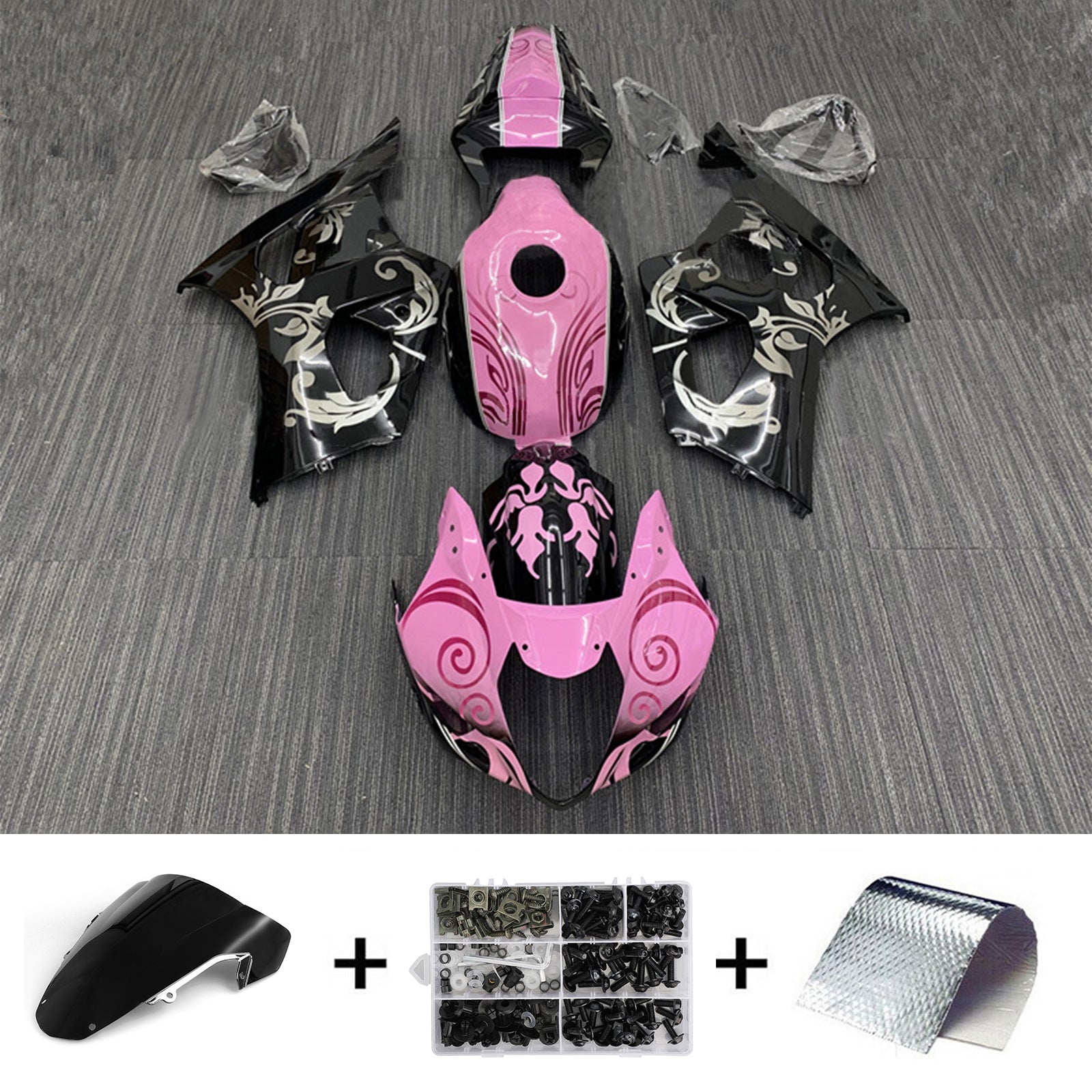 2003-2004 Suzuki GSXR1000 K3 Injection Fairing Kit Karosseri Plast ABS