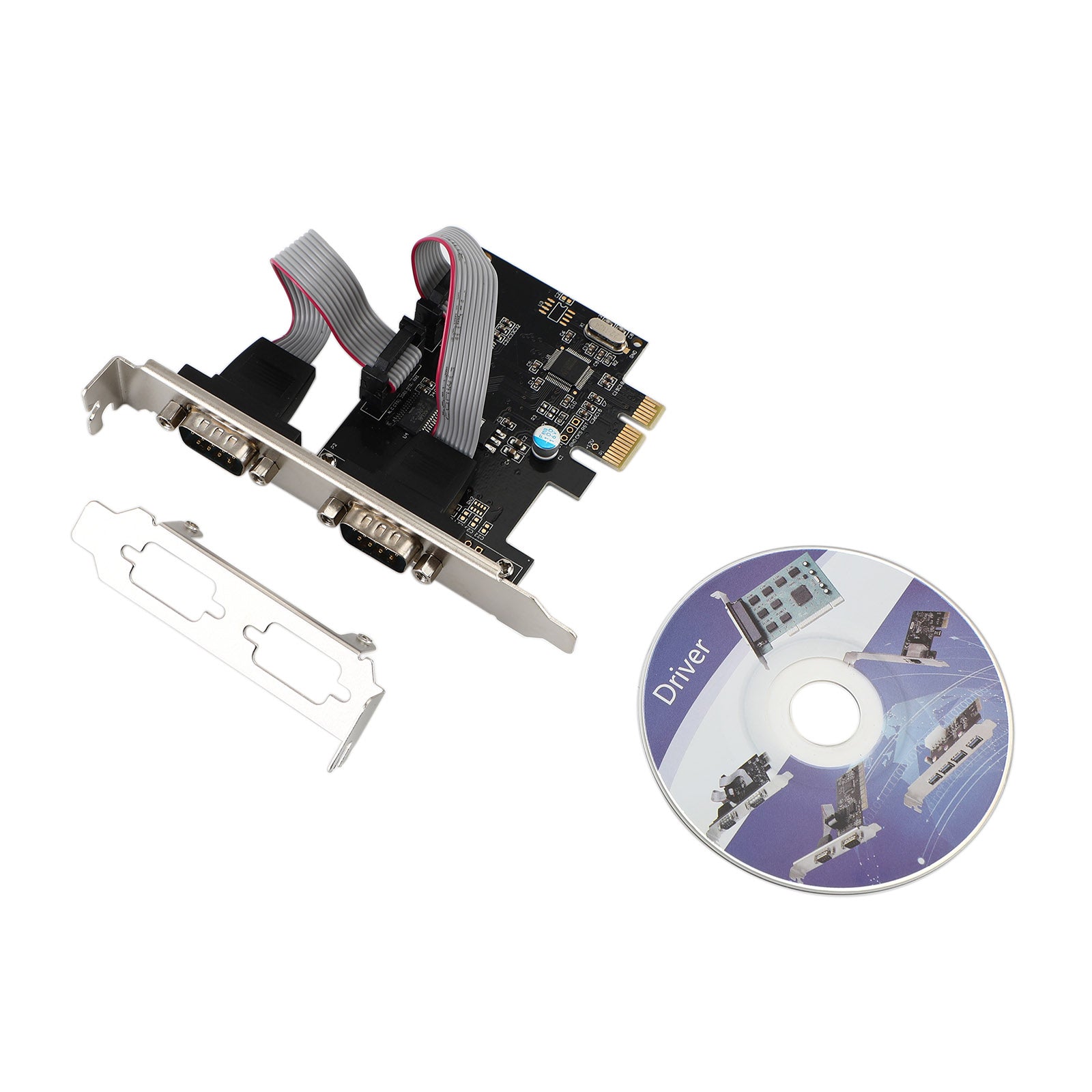 PCIE To RS232 2-Port Serial WCH382 Chip PCI-Express Extender Board Adapter Card