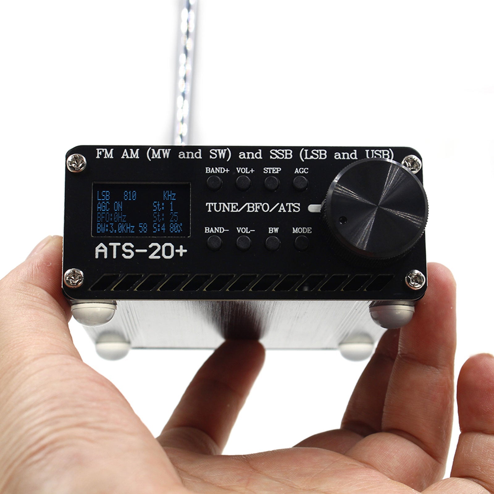 Nieuwe ATS-20+ Si4732 All-Band DSP-radio-ontvanger FM LW MW SW met 2,4-inch touchscreen