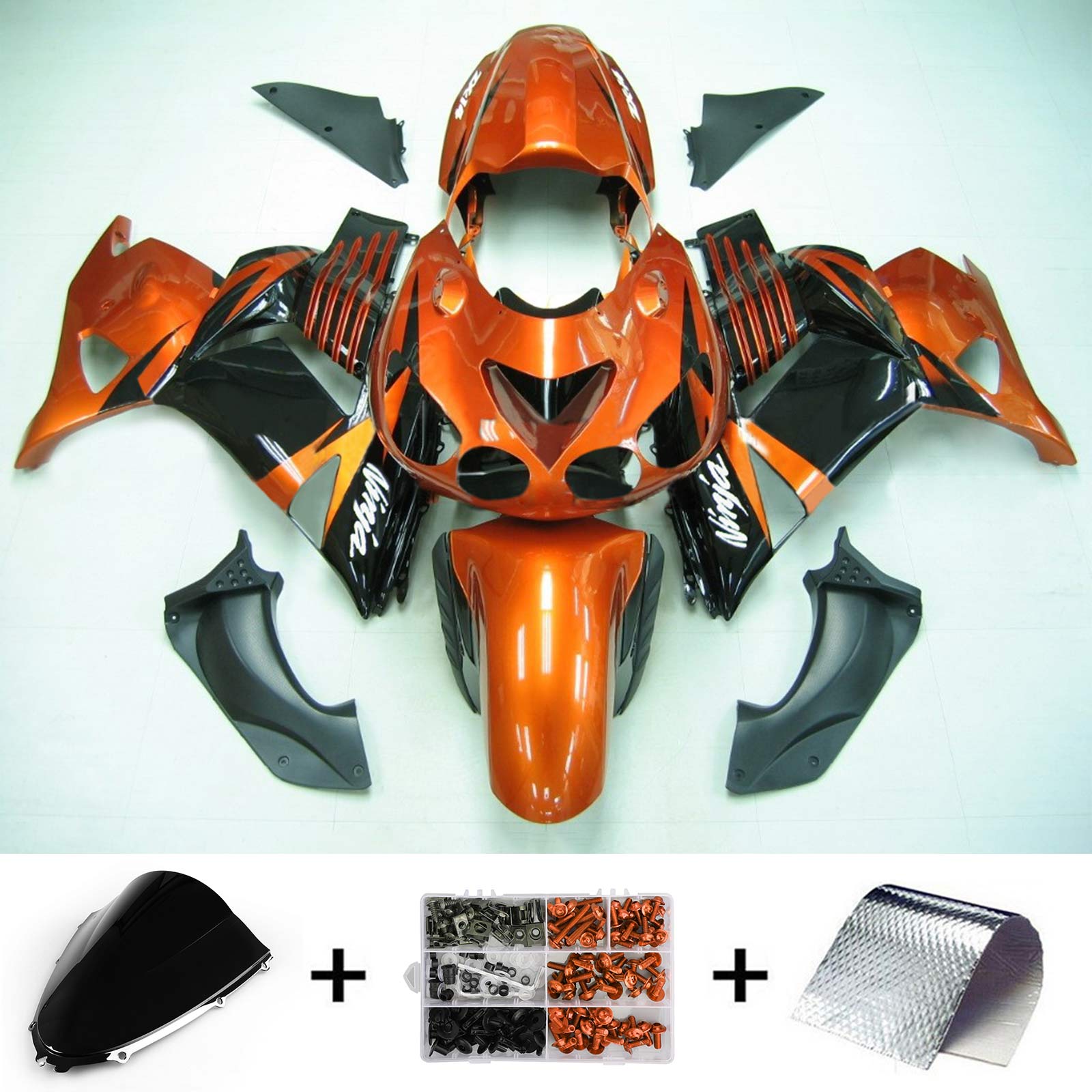 2006-2011 Kawasaki ZX14R Injection Fairing Kit Bodywork Plastic ABS