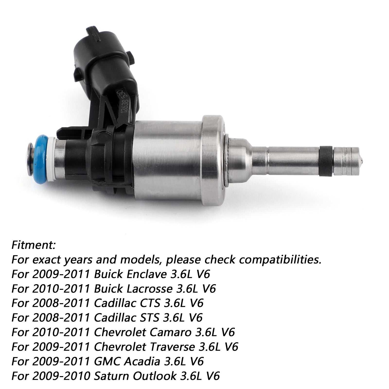 1x injecteurs de carburant pour GM Chevrolet Camaro Traverse GMC Acadia CTS 3.6L 12638530 générique