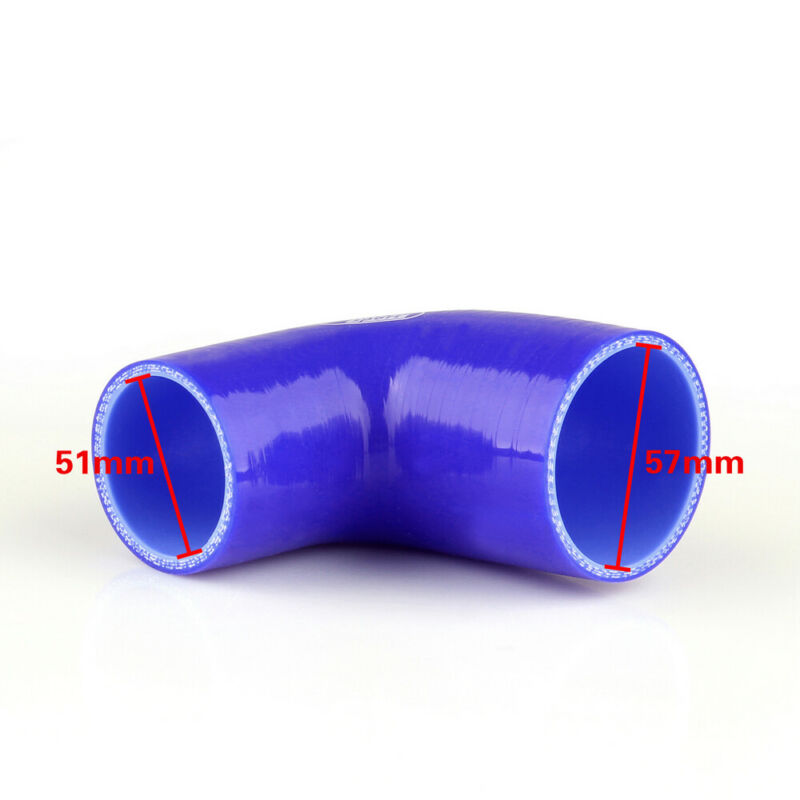 Coude 90 degrés 51mm 57mm, tuyau en Silicone, coupleur de refroidisseur intermédiaire, admission Turbo