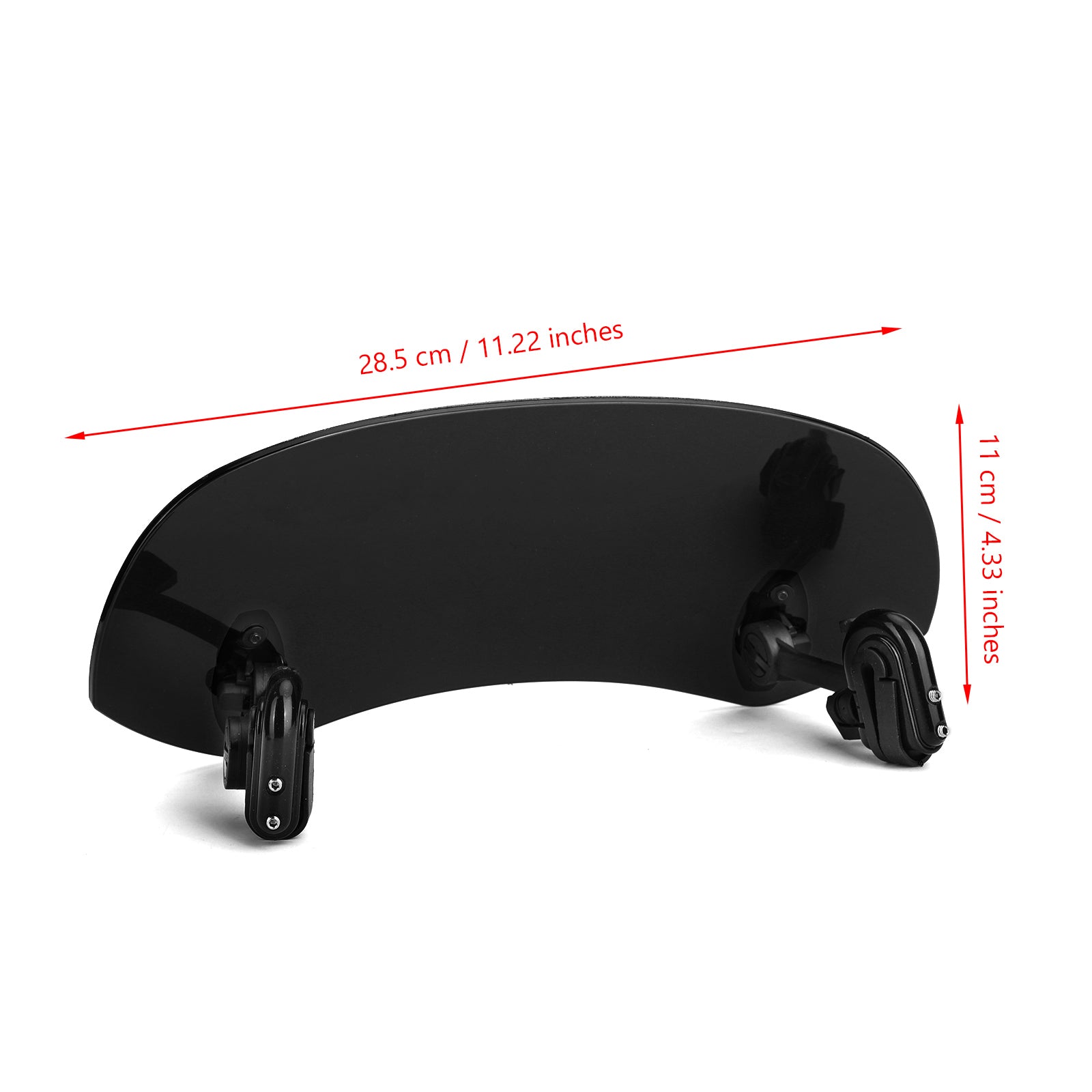 Adjustable Clip On Windshield Extension Spoiler Wind Deflector Black Generic