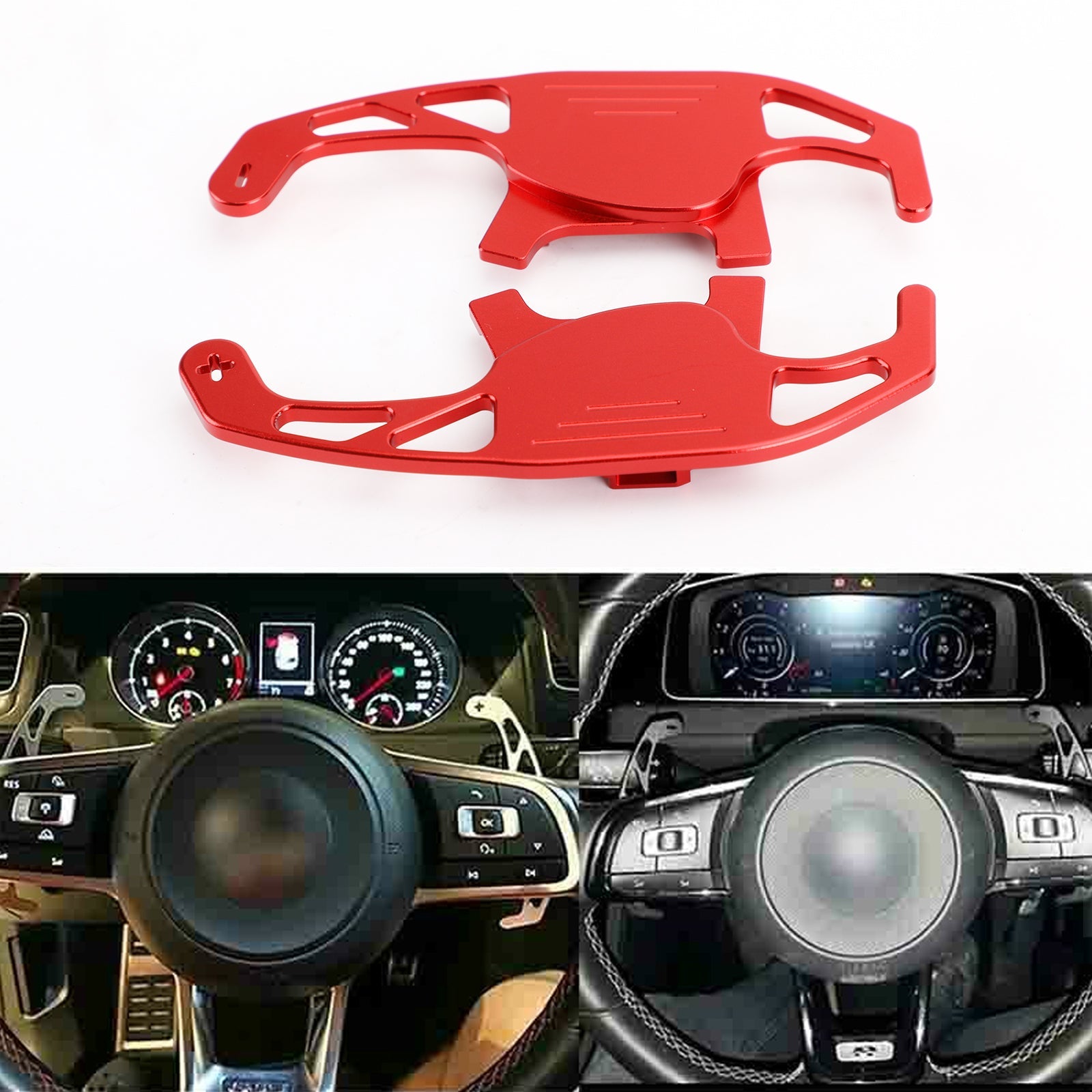 Pair Steering Wheel Shift Paddle Extension For VW Golf MK7 TSI GTI R Scirocco Generic