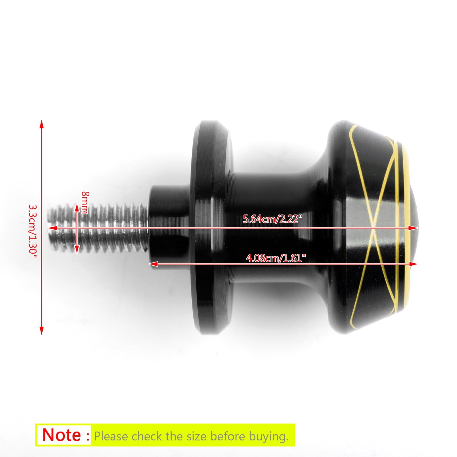 1 paire de bras oscillant CNC pour Moto, 8mm, bobines, curseurs de bobine pour Suzuki Honda