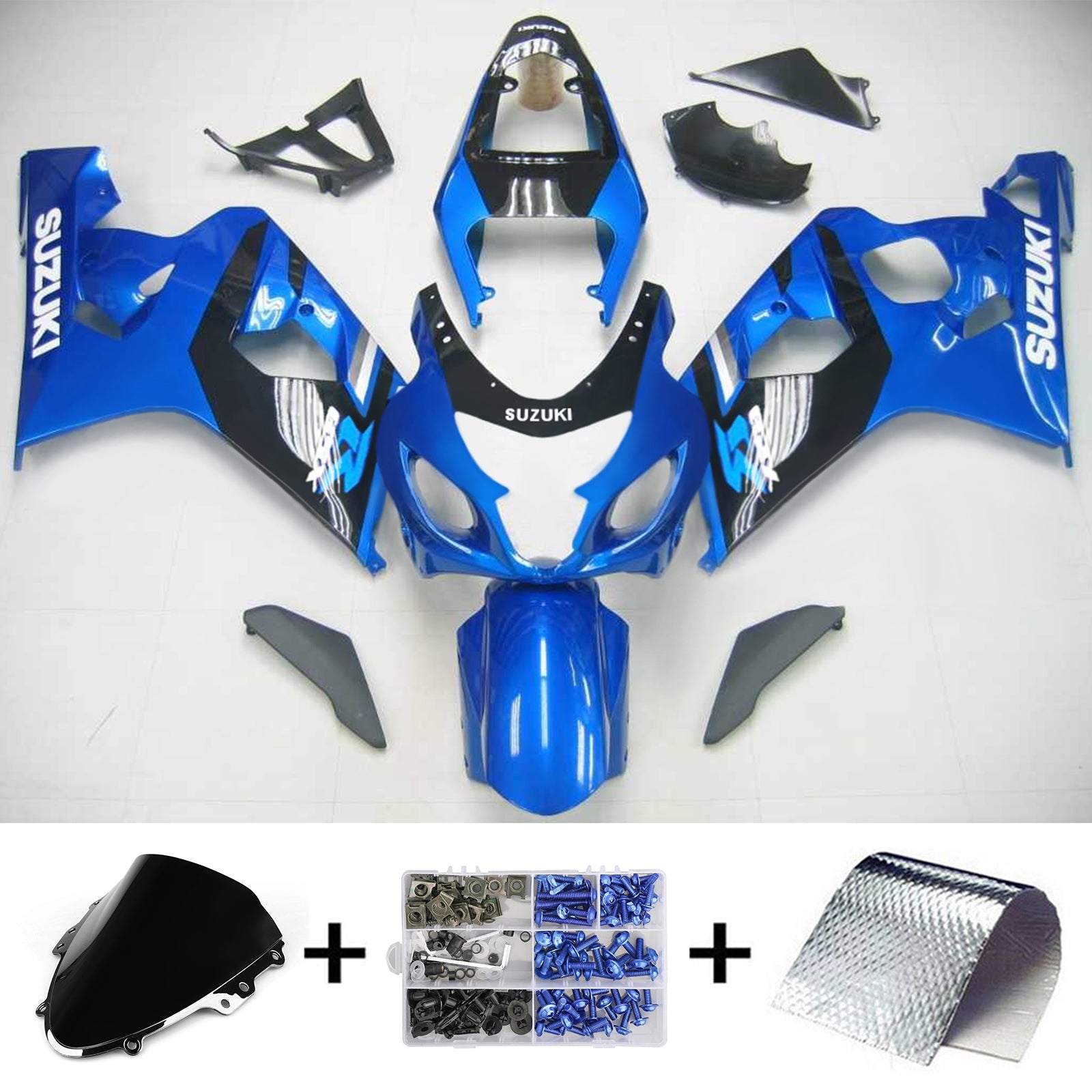 2004-2005 Suzuki GSXR 600/750 K4 Amotopart Injection Fairing Kit Bodywork Plastic ABS #133