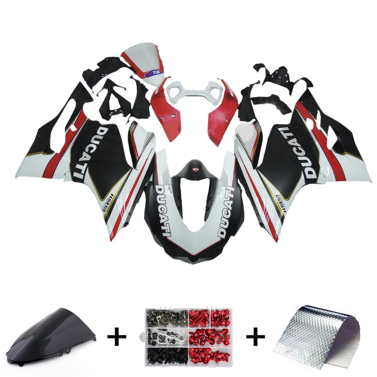 2012-2015 Ducati 1199 899 Injection Fairing Kit Karosseri Plast ABS#111