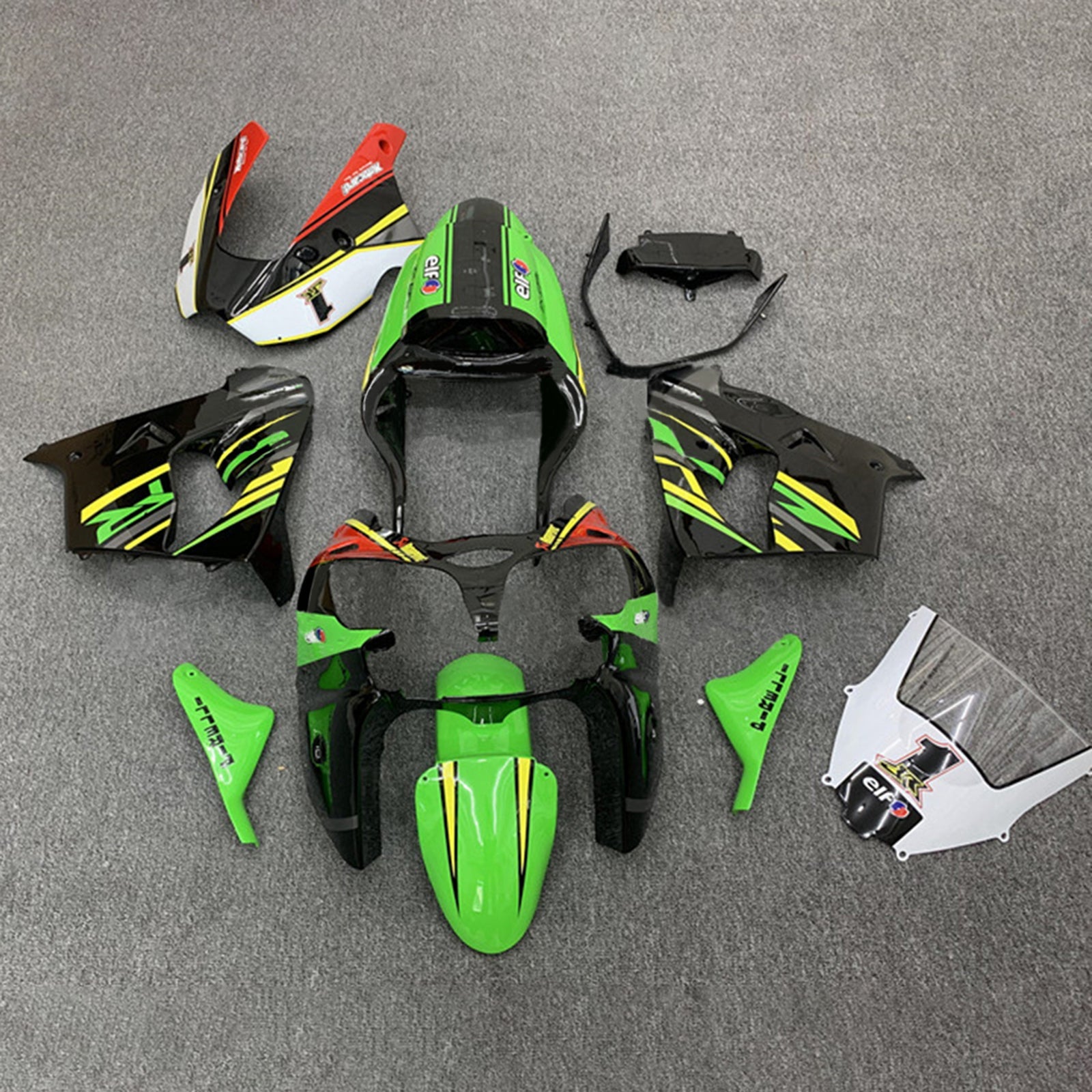 2002-2003 Kawasaki ZX9R Injection Fairing Kit Karosseri Plast ABS #130