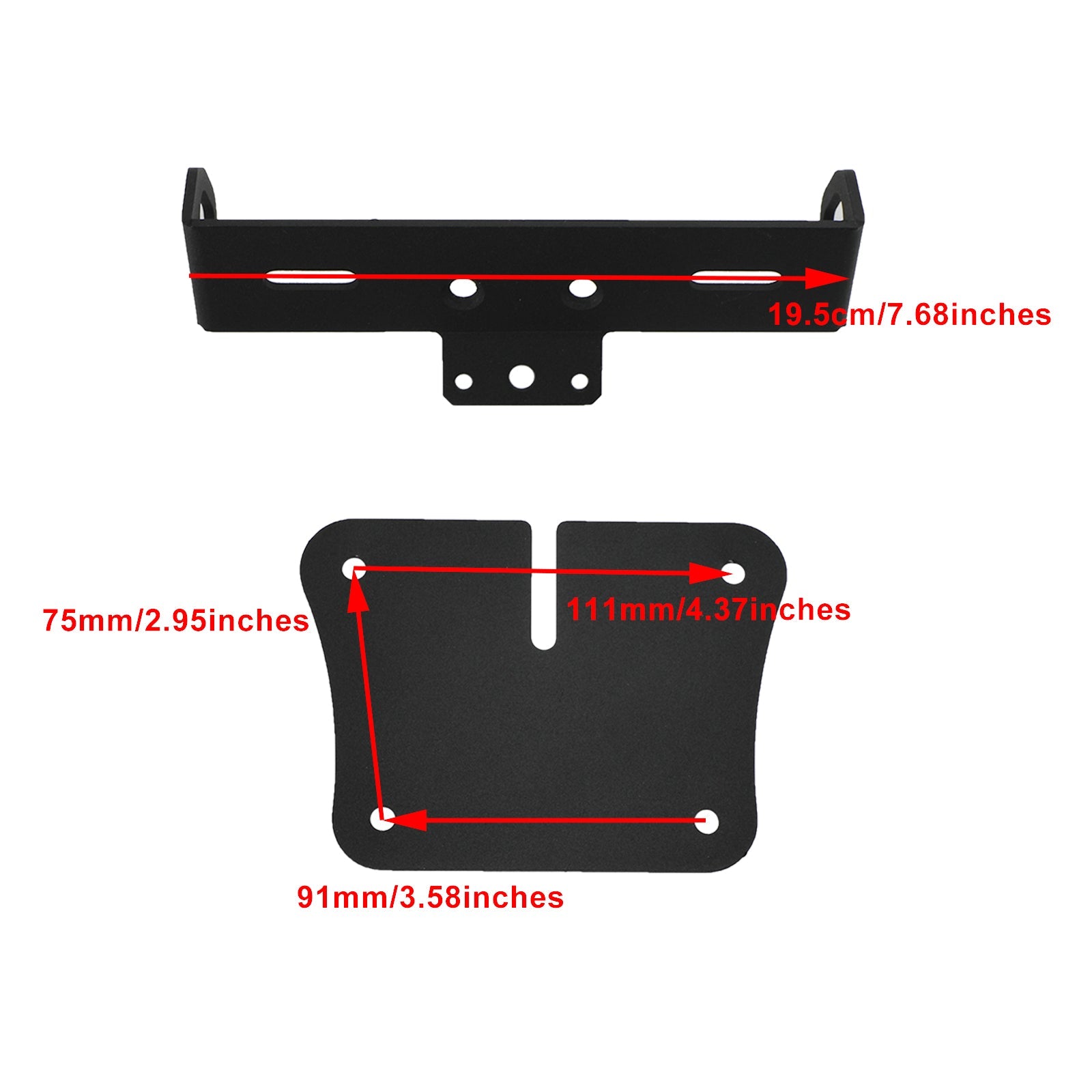 Support de plaque d'immatriculation Yamaha R3 R25 2019-2021