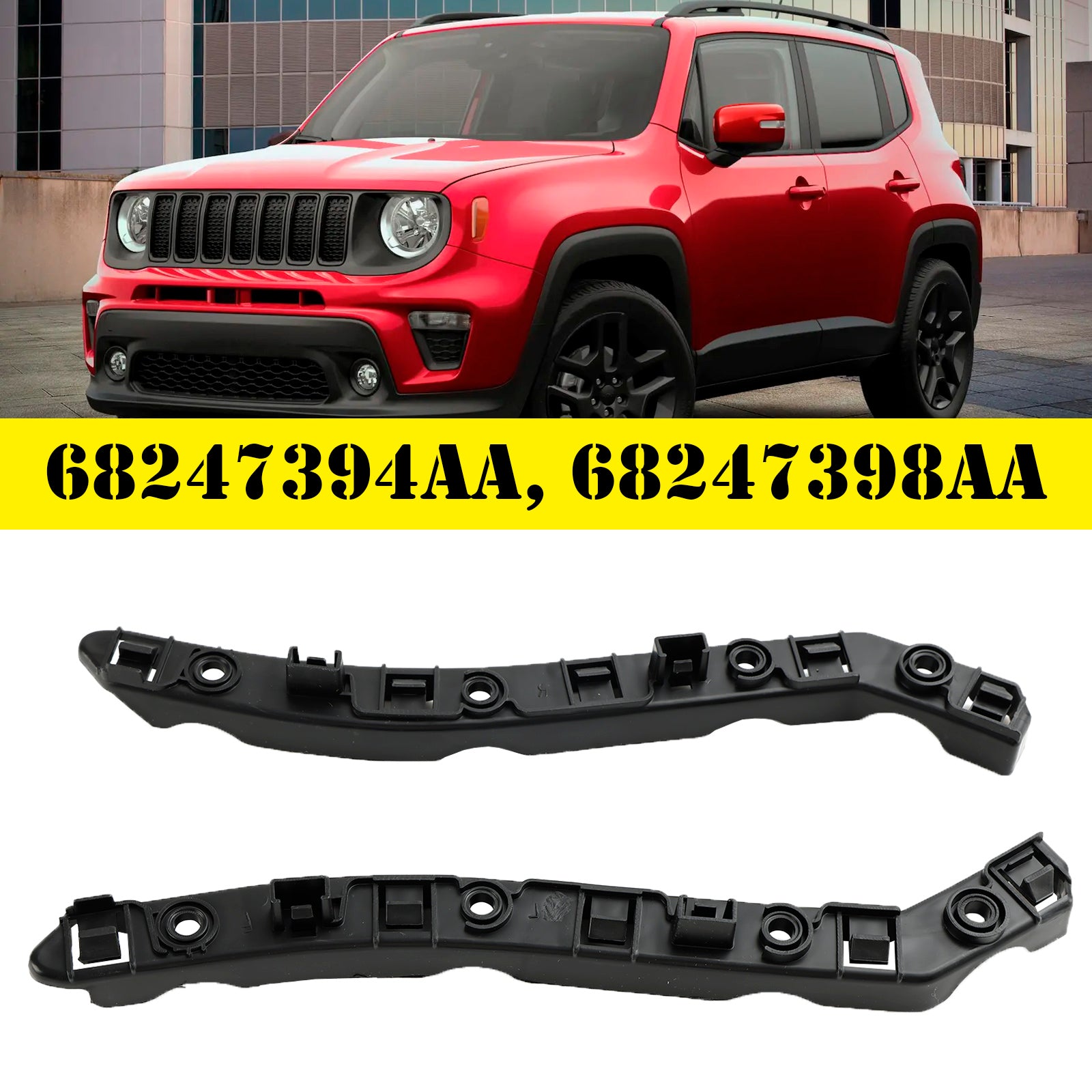 Bumperbeugelset voor Jeep Renegade 2015-2022, bestuurders- en passagierszijde