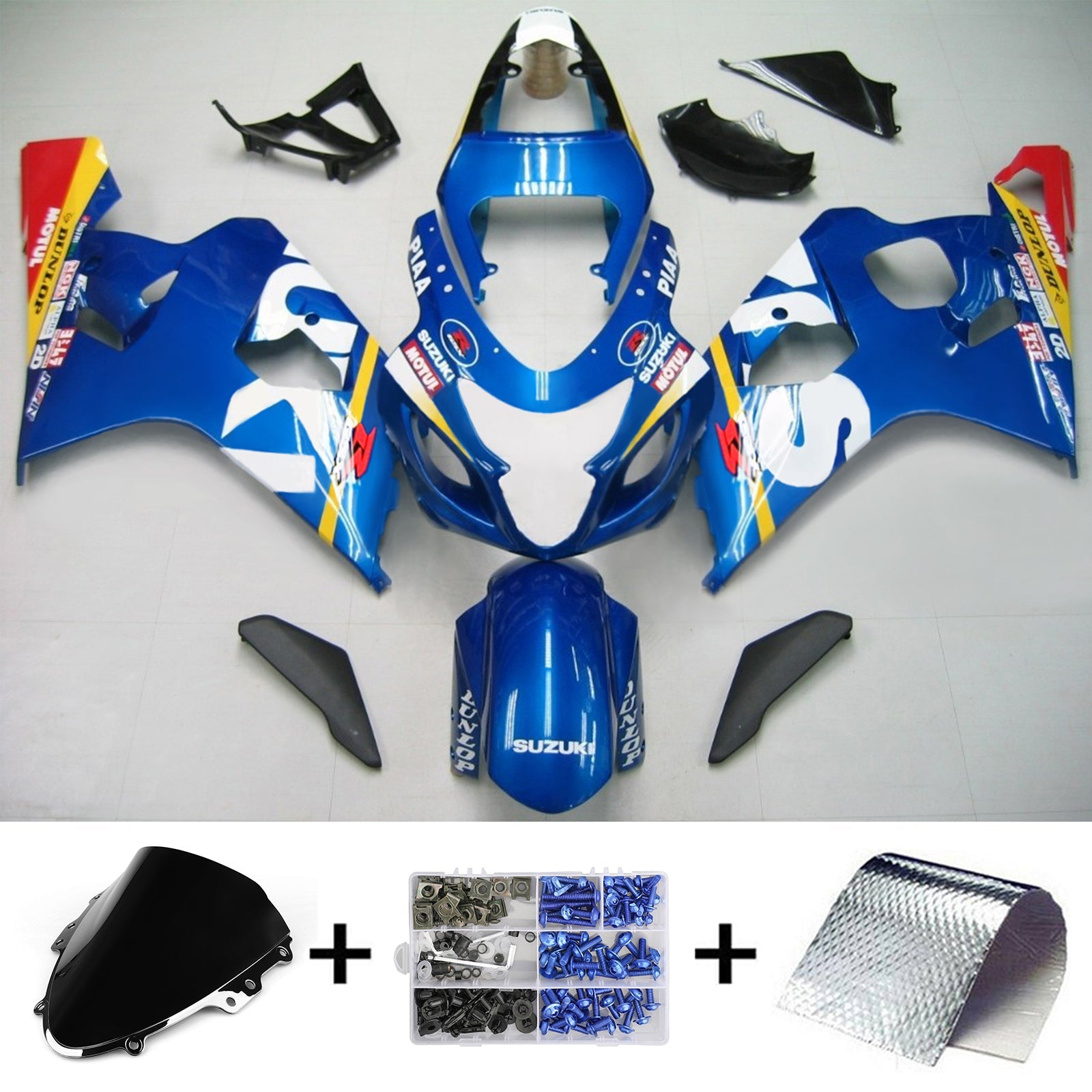 2004-2005 Suzuki GSXR 600/750 K4 Amotopart Injection Fairing Kit Bodywork Plastic ABS #144