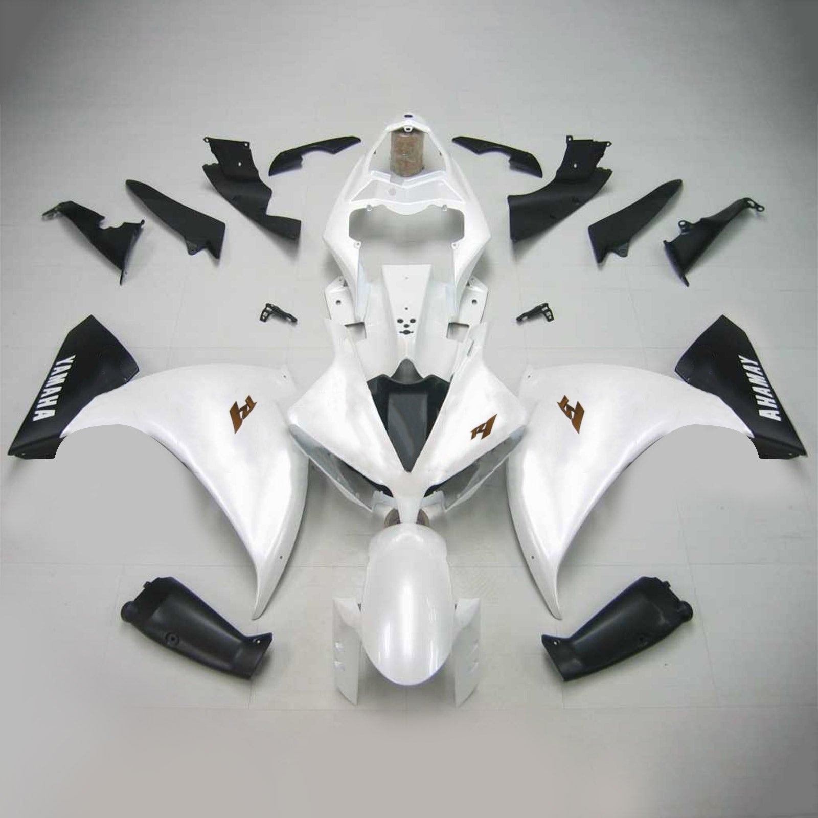 2012-2014 Yamaha YZF 1000 R1 Amotopart Kit de carénage d'injection carrosserie plastique ABS #103