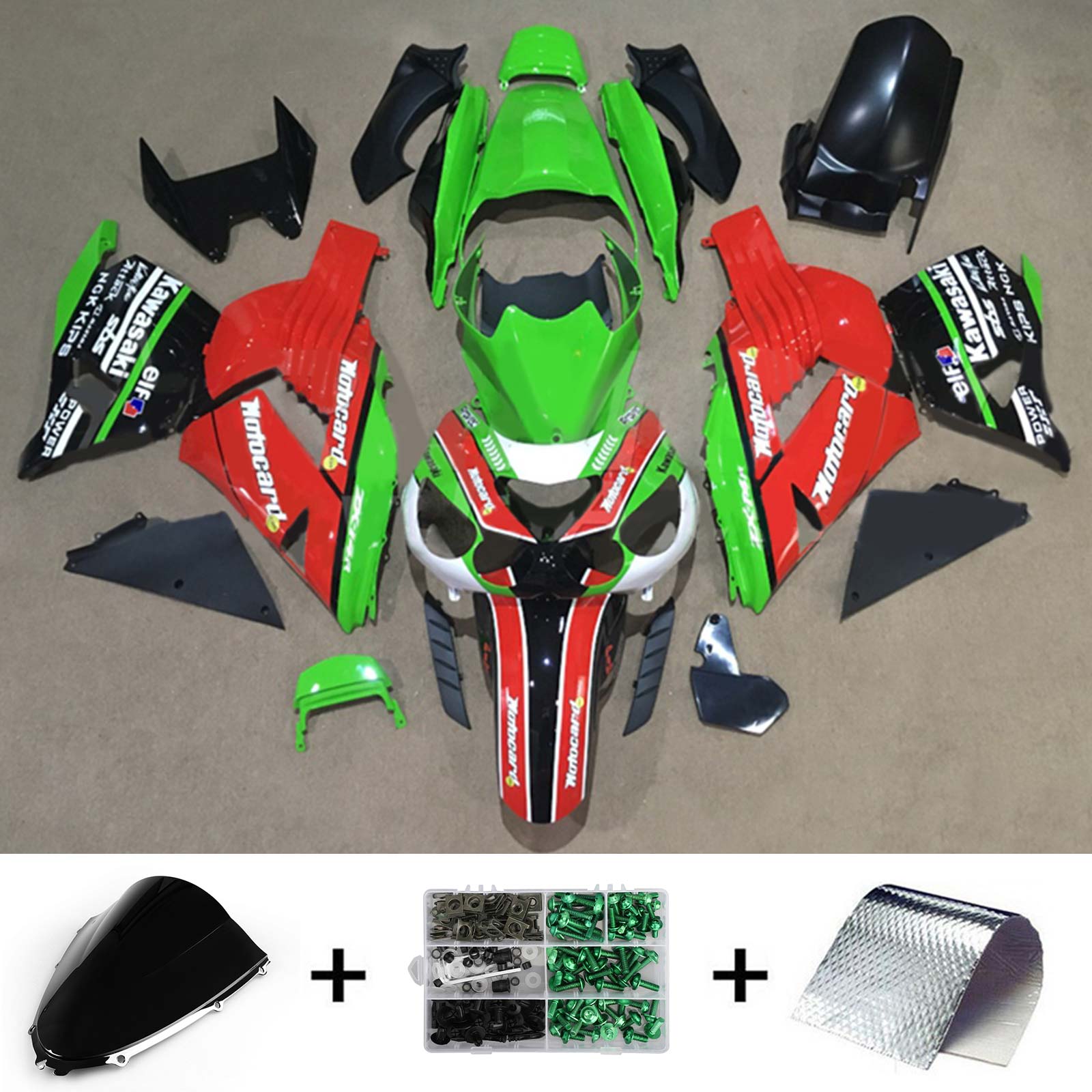 2006-2011 Kawasaki ZX14R Kit de carenado Carrocería Plástico ABS