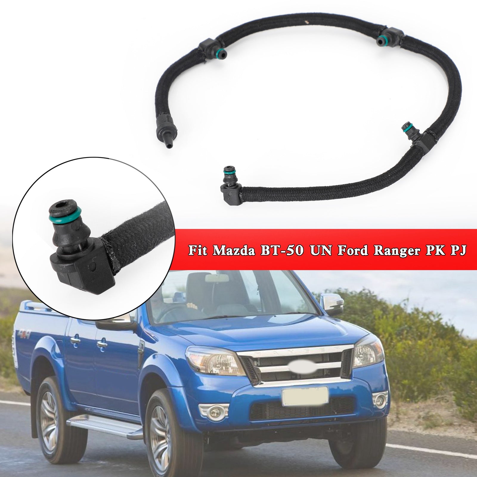 Tuyau de retour d'injecteur de carburant WE011349Y, adapté à Mazda BT-50 UN Ford Ranger PK PJ générique