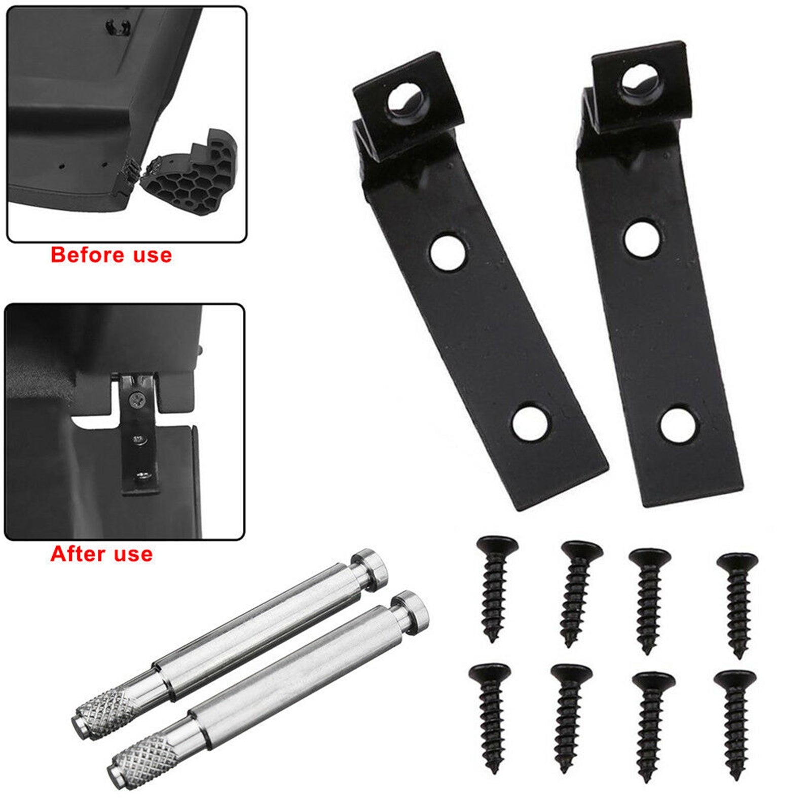 New Glove Box Repair Kit For Audi Lid Hinge A4 S4 RS4 B6 B7 Bracket 8E2857131 Generic