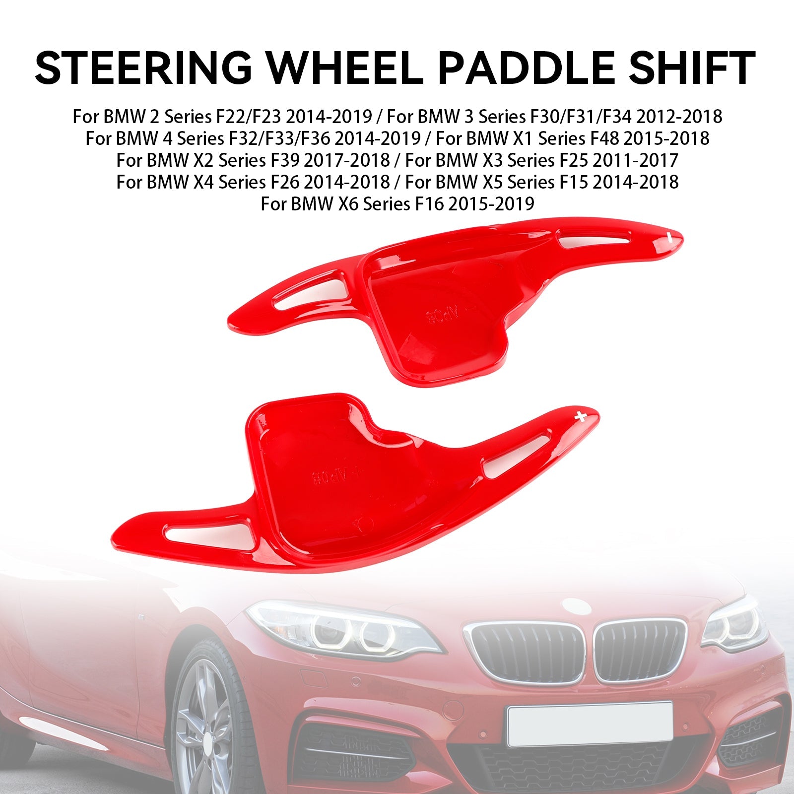 Steering Wheel Paddle Shifter Extension Cover Fit BMW F22 F30 F31 F32 X1 X2