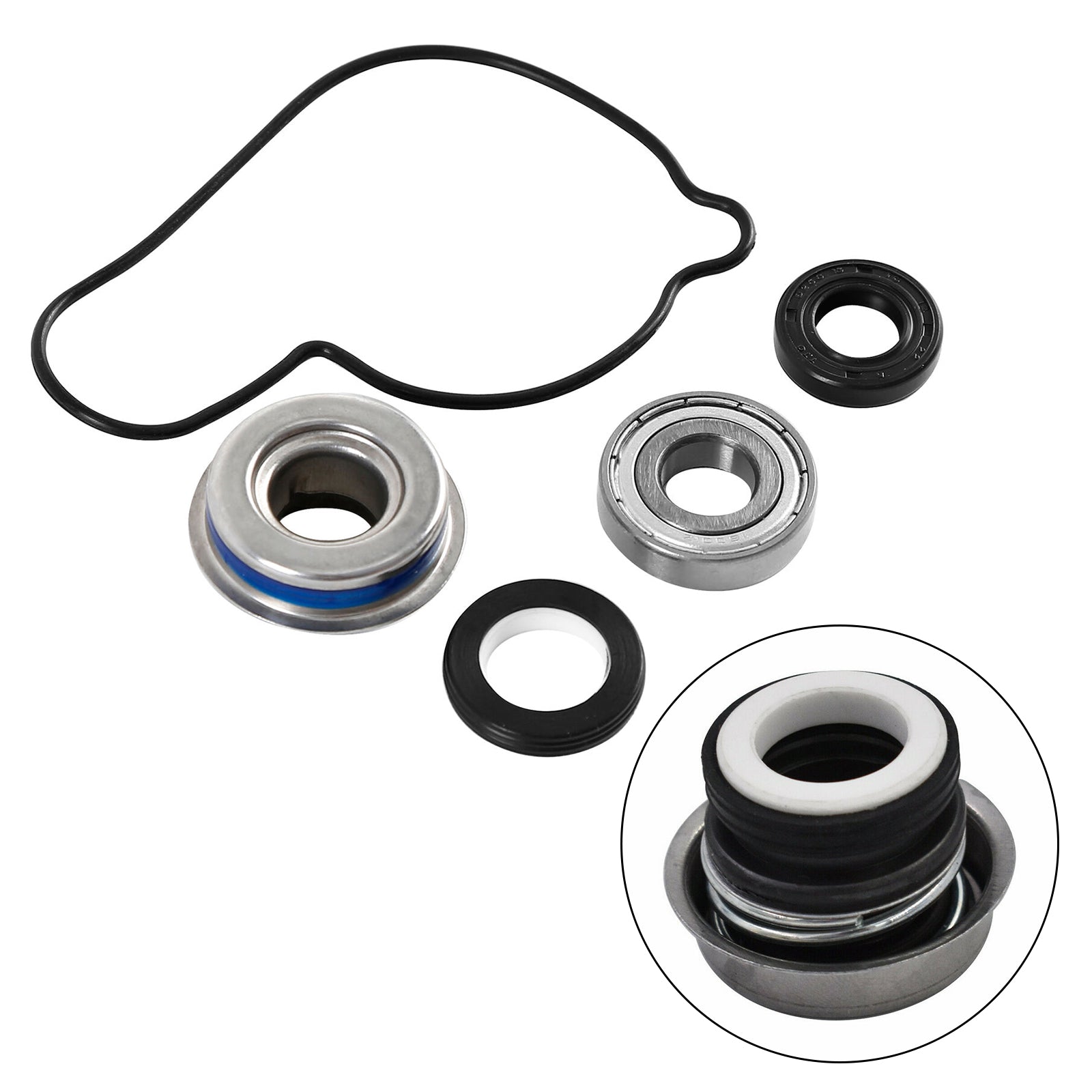 Areyourshop Water Pump Seal Repair Kit For Honda Atv Trx450R Trx450Er Trx 450Er 2004-2013