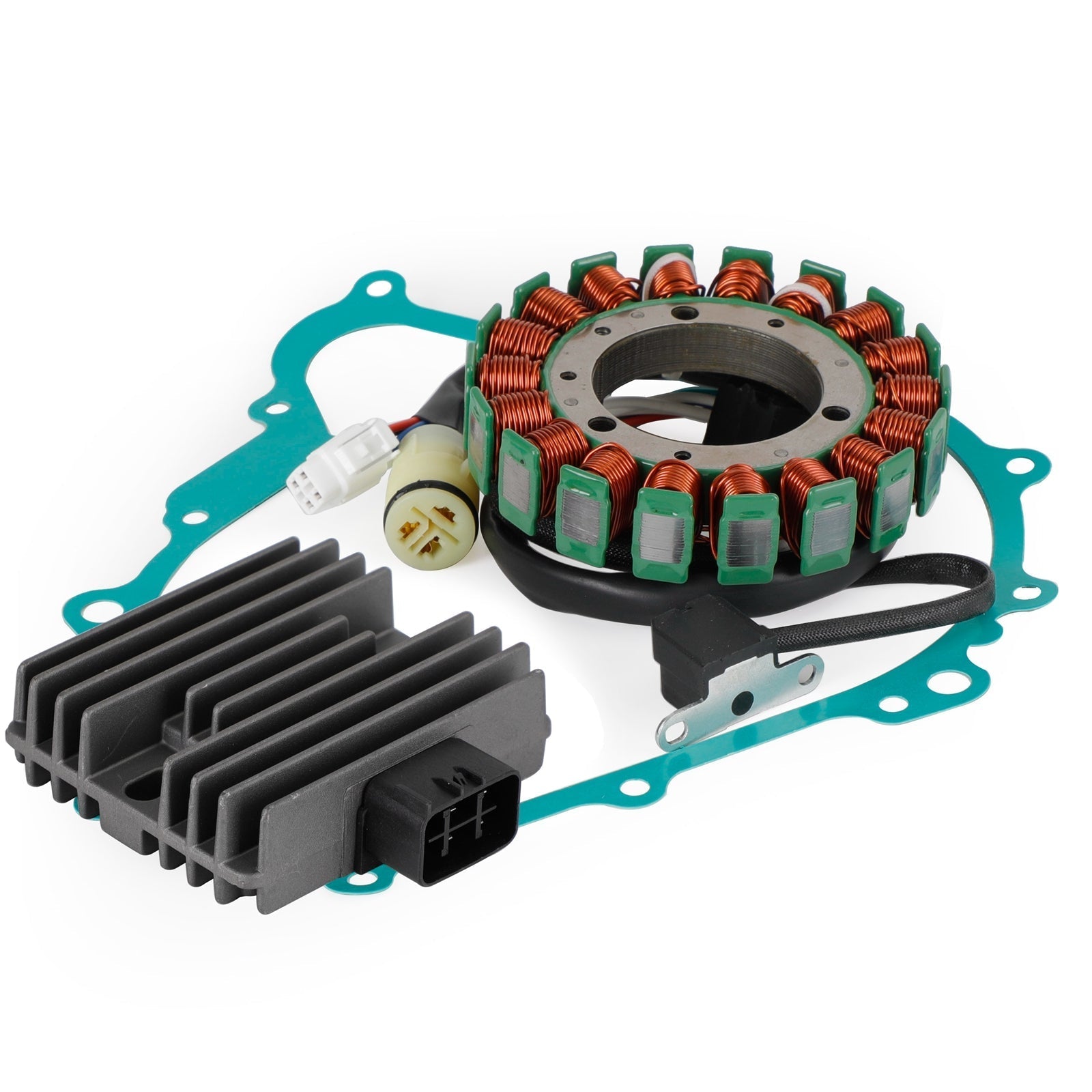 Magneto Stator + Spanningsgelijkrichter + Pakking Voor Yamaha YFM450 Grizzly 450 2011-2016 Fedex Express Generiek