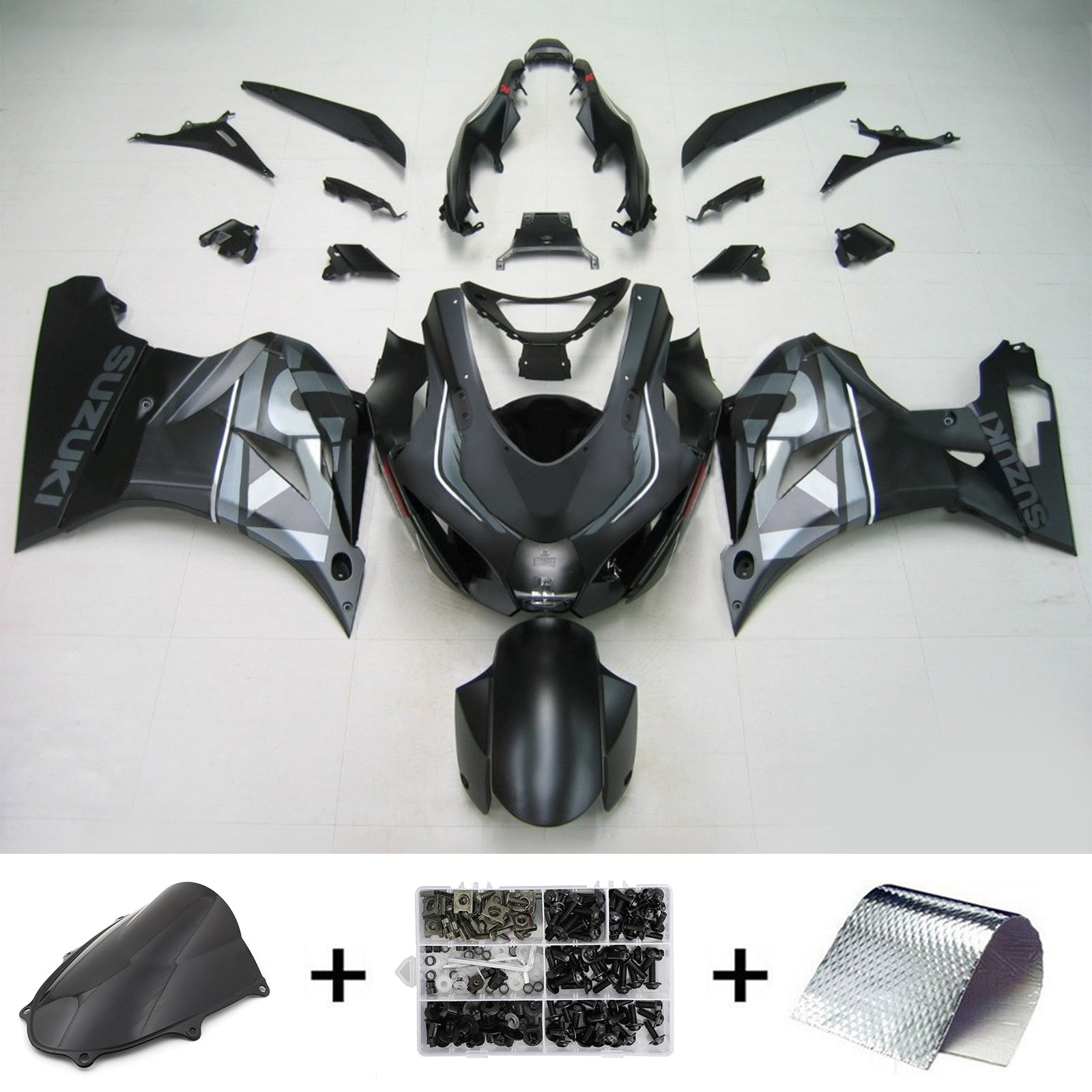 2017-2024 Suzuki GSXR1000 K17 Kit de carénage d'injection carrosserie plastique ABS #101