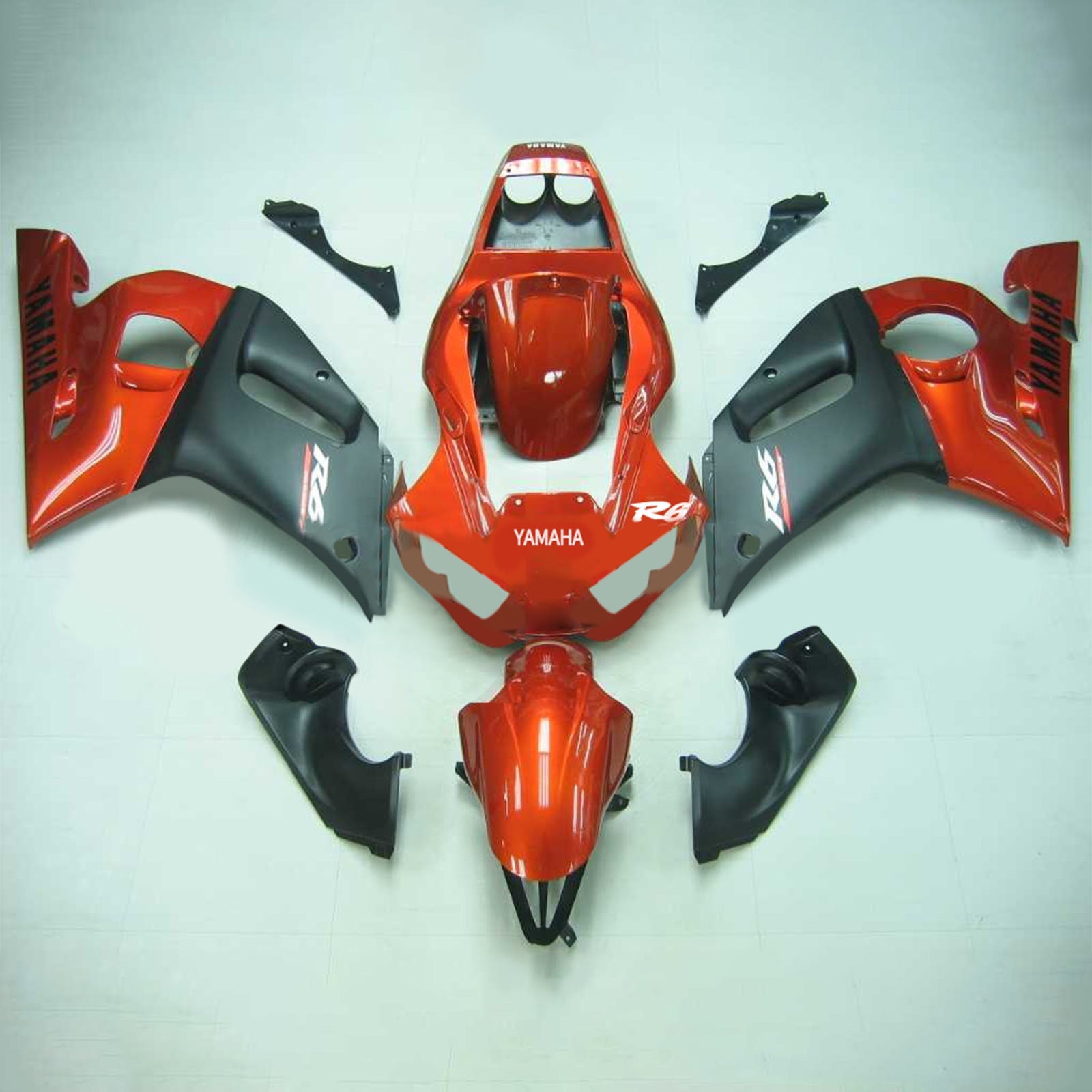 1998-2002 Yamaha YZF 600 R6 Kit de carénage d'injection carrosserie plastique ABS #108